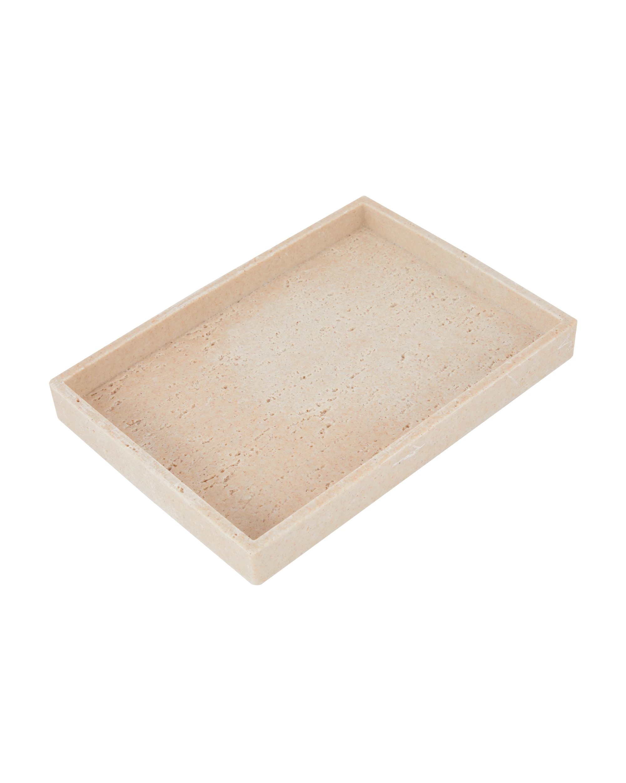 1 Travertine Look Tray, 1 of 5