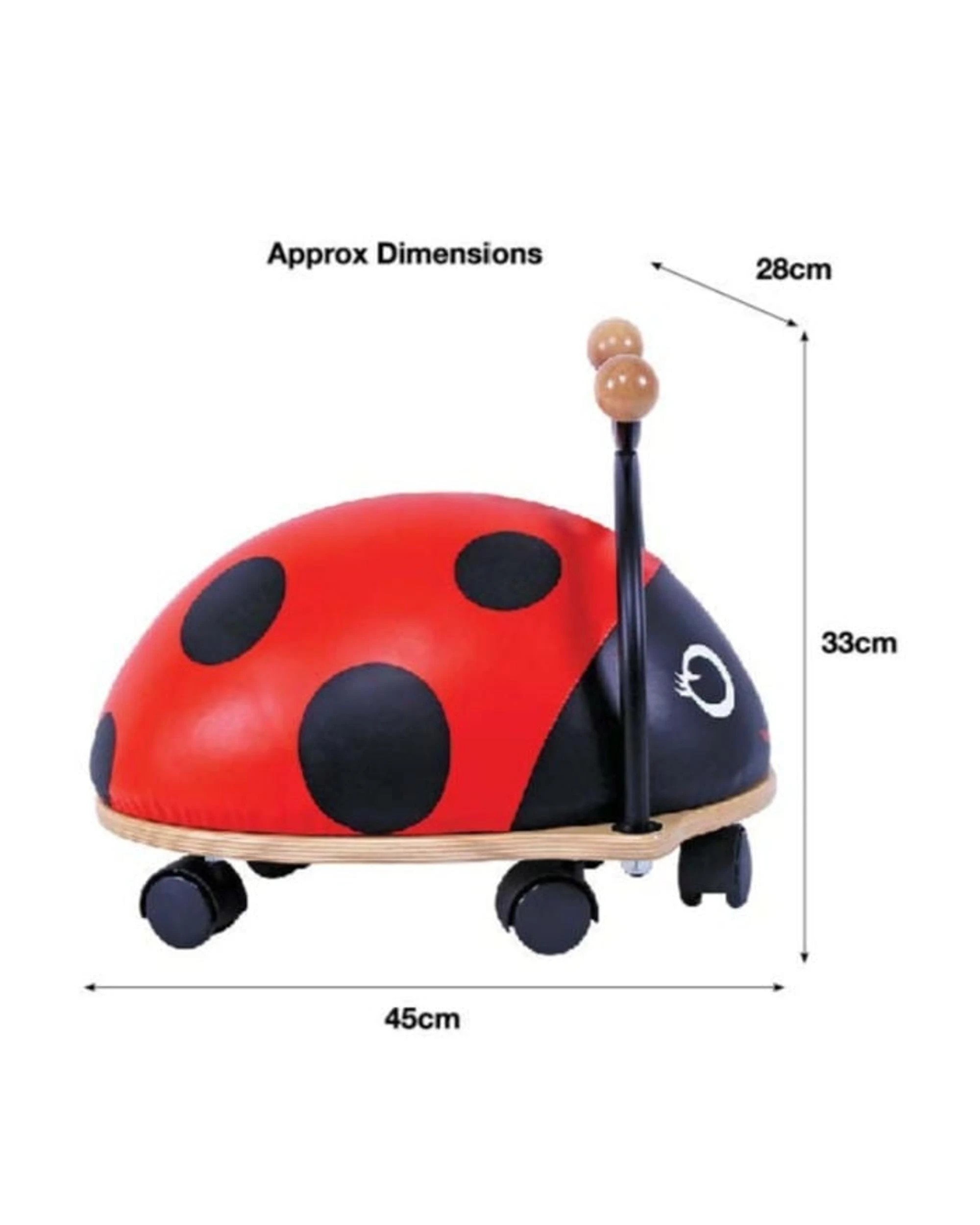 3 Bubbadoo Kids Ride On Ladybug, 3 of 3