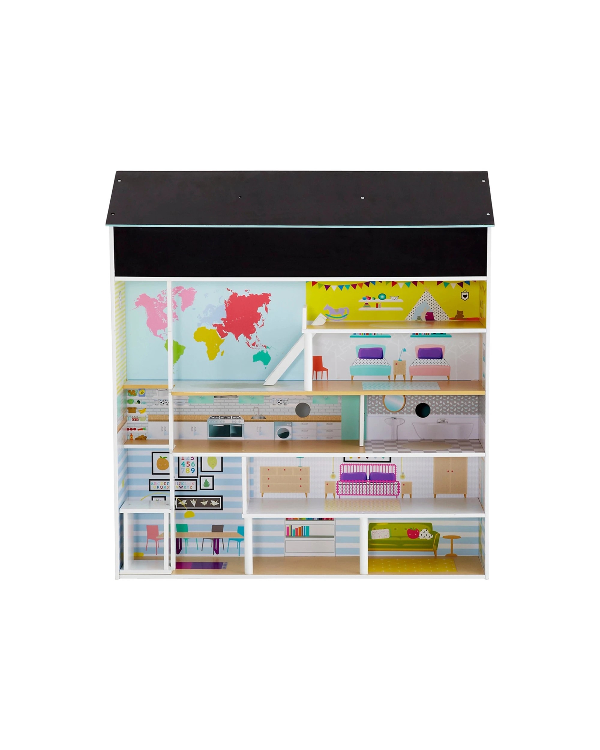 5 Plum Play Au Peppermint Townhouse Wooden Dolls House 3 Storey With Kitchen, 5 of 6