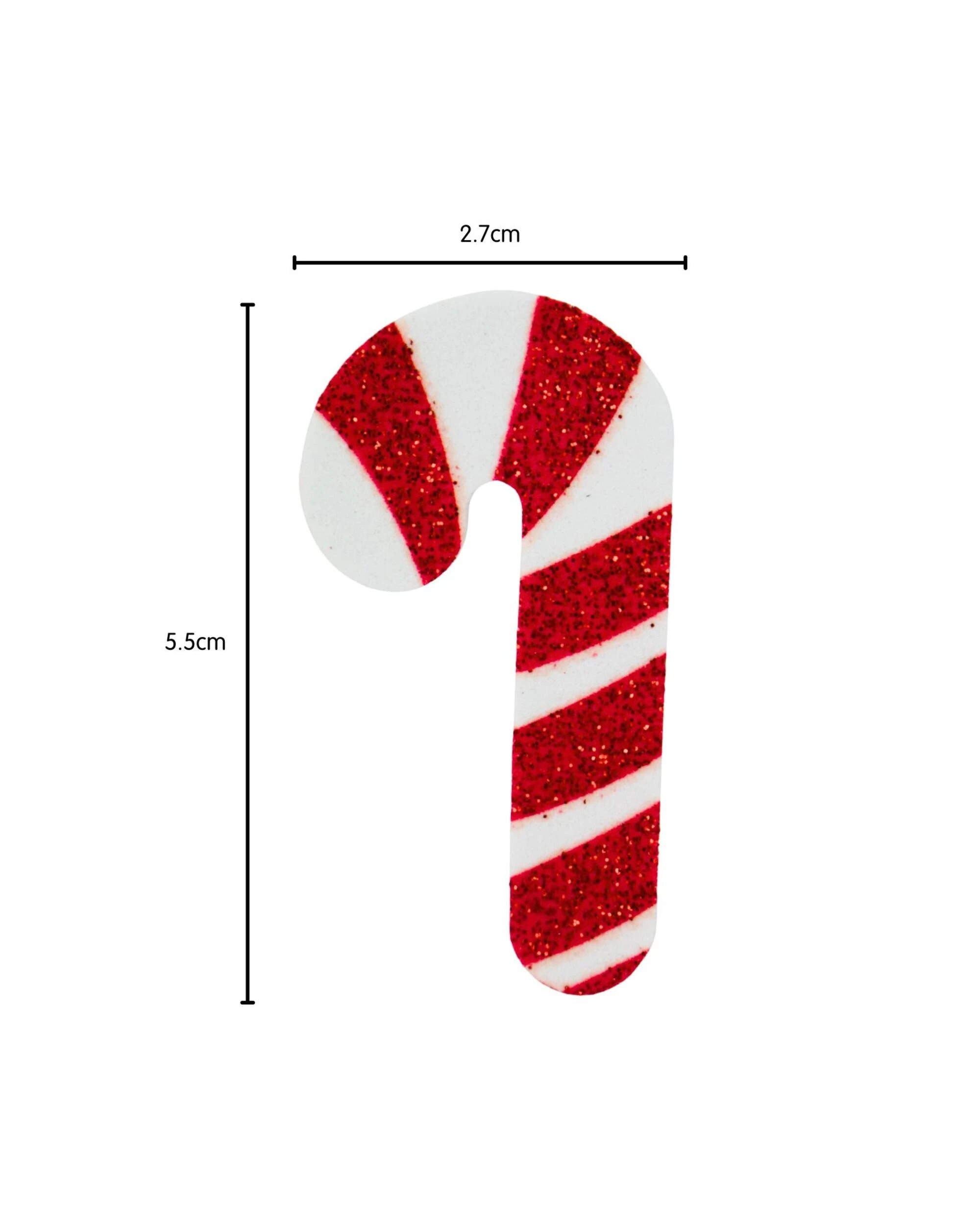 2 Artwrap Candy Cane Stickers Pack of 24 - Red, 2 of 4