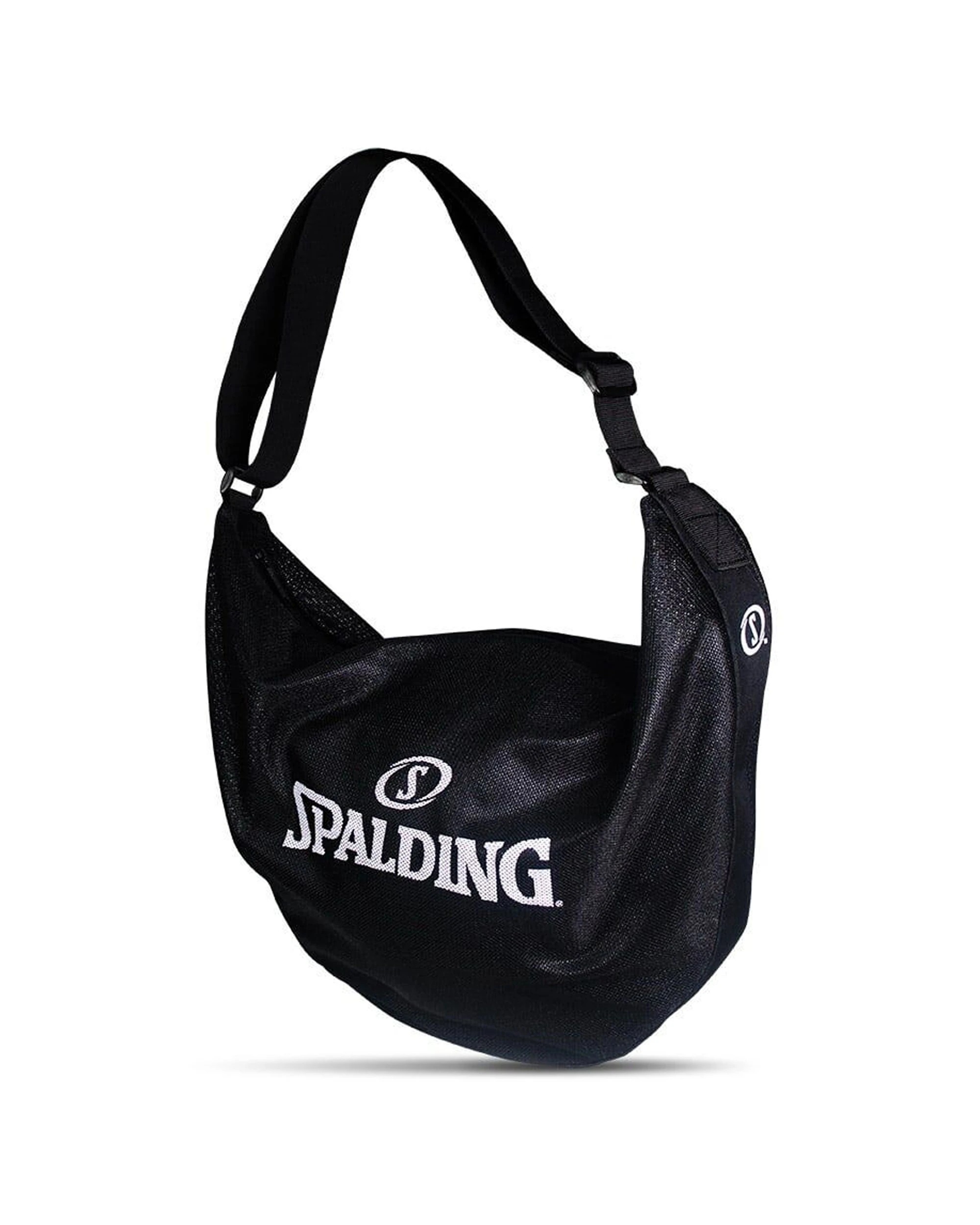 2 Spalding Basketball Shoulder Bag 2 Pack Lightweight Mesh Sports Travel - Black, 2 of 3