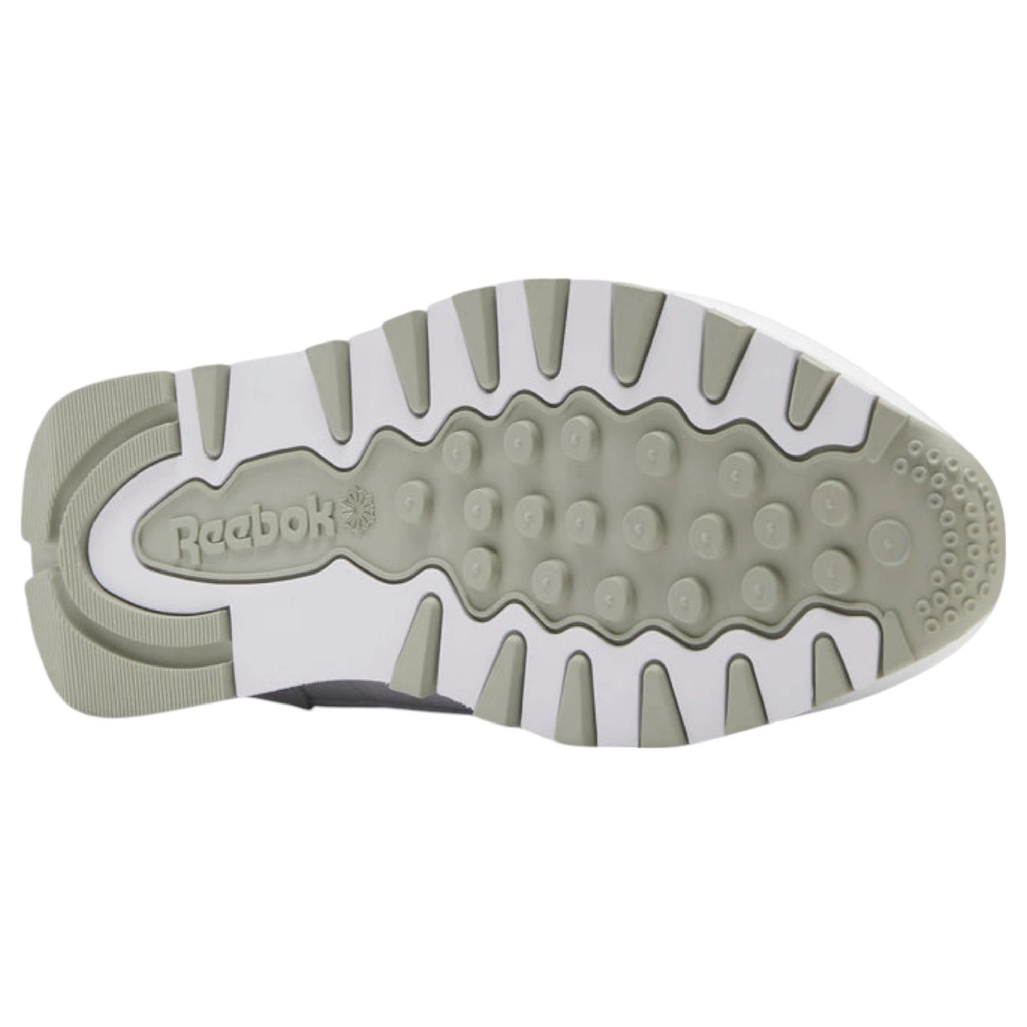 8 Reebok Mens Classic Leather Casual Shoes WHITE/GREY, 8 of 8