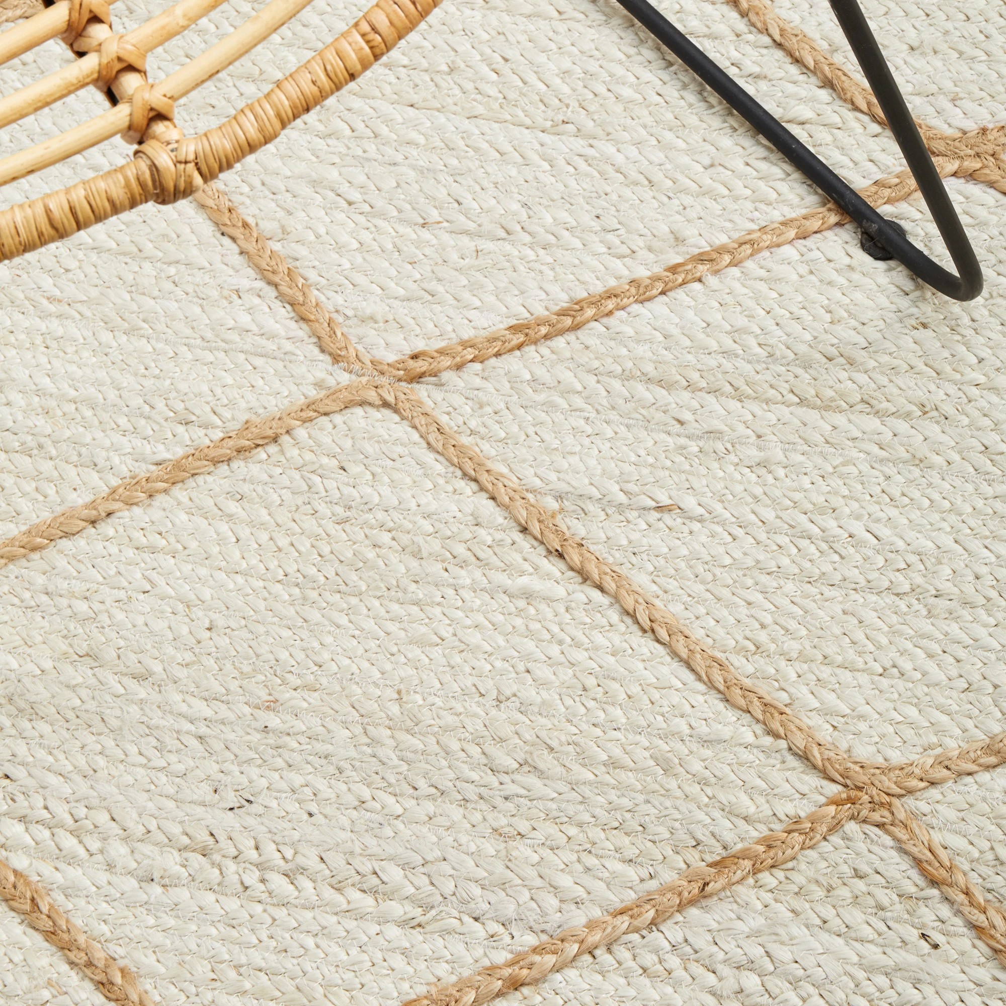 8 Common Ground Rugs Drift 222 220x150cm - Medium Jute Rug - Natural, 8 of 8