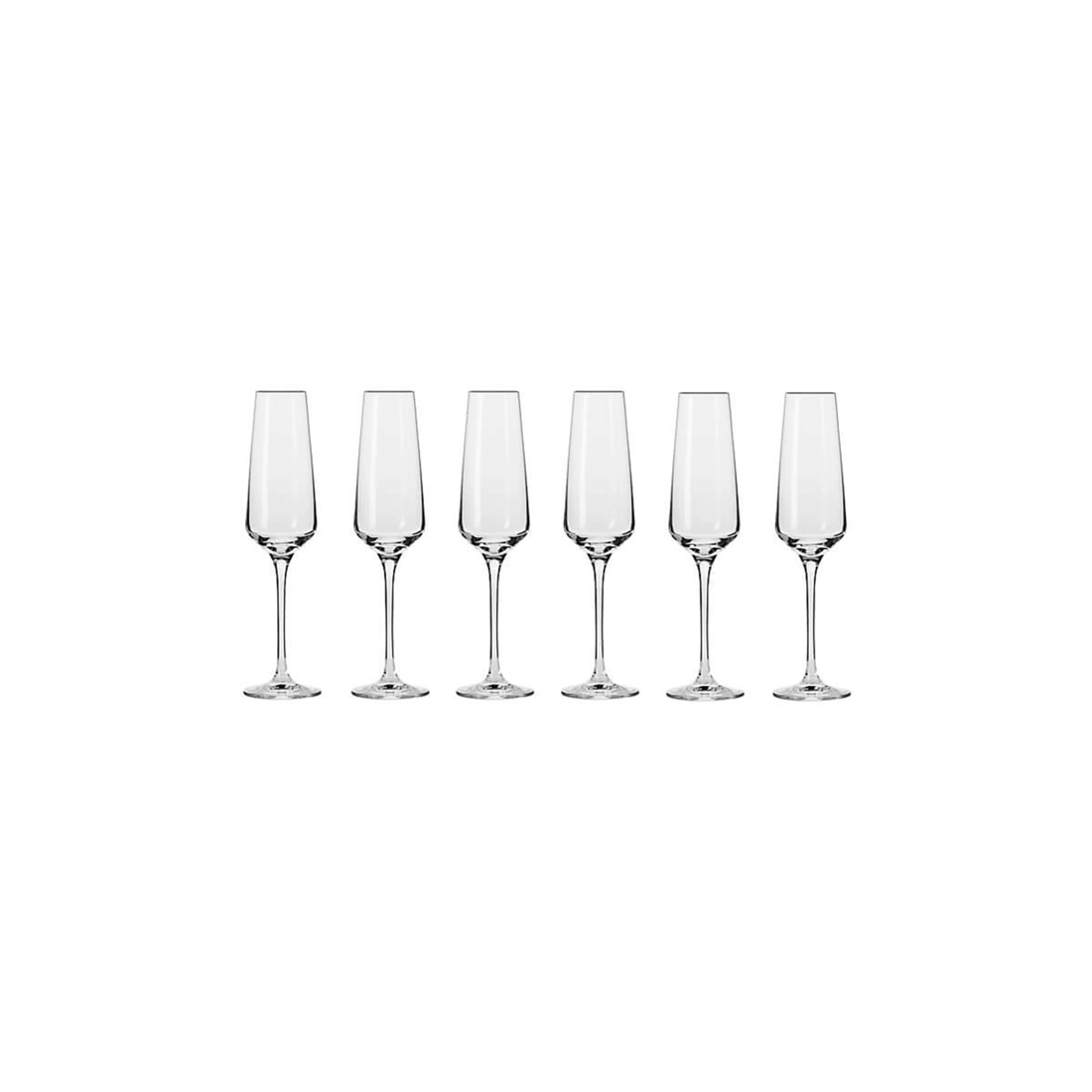 3 Krosno 6pc Avant-garde Champagne Flute Glasses 180ml Set Glassware Drinkware
 - Plain, 3 of 3