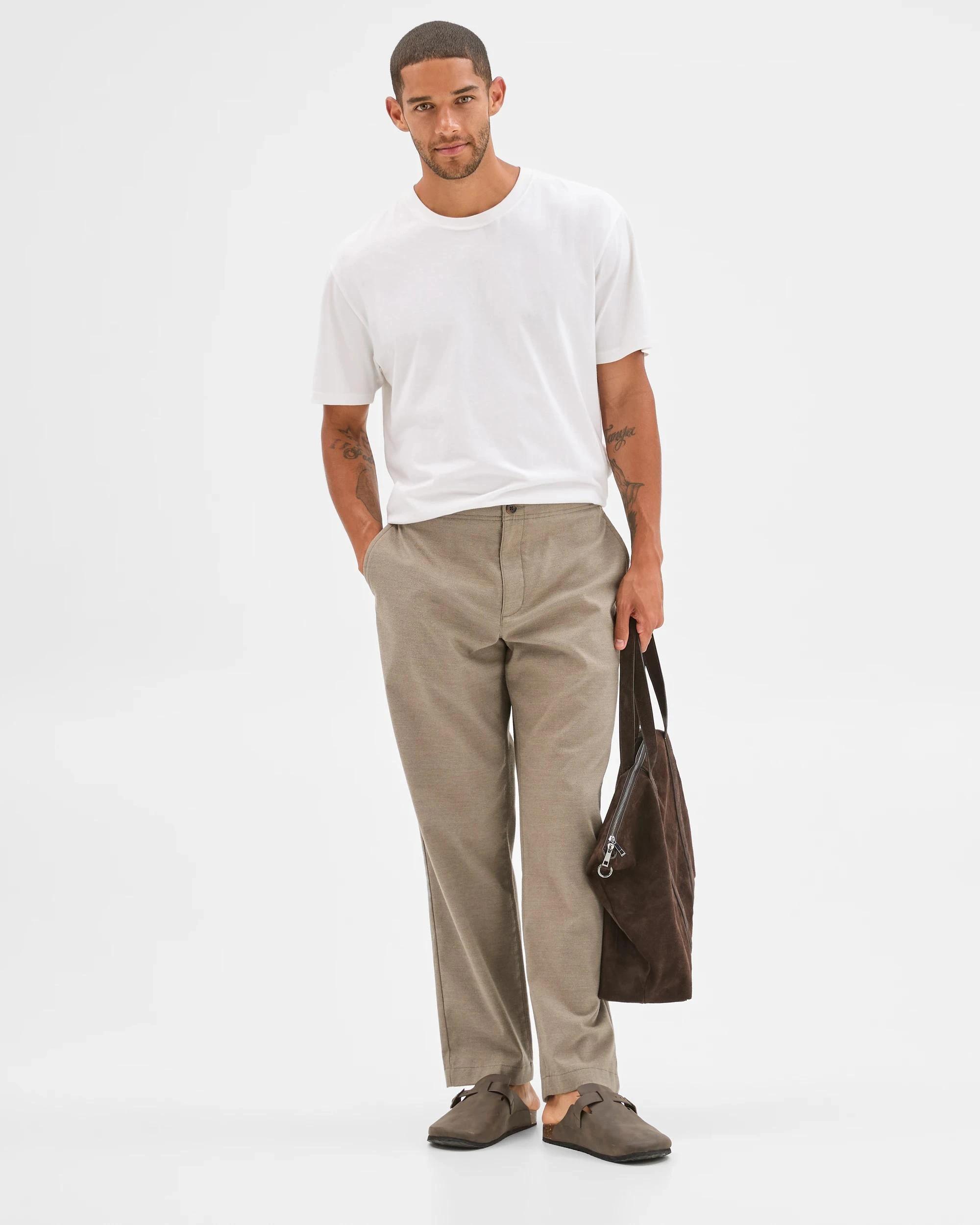 1 Target Man Brushed Relaxed Pants MUSHROOM, 1 of 6