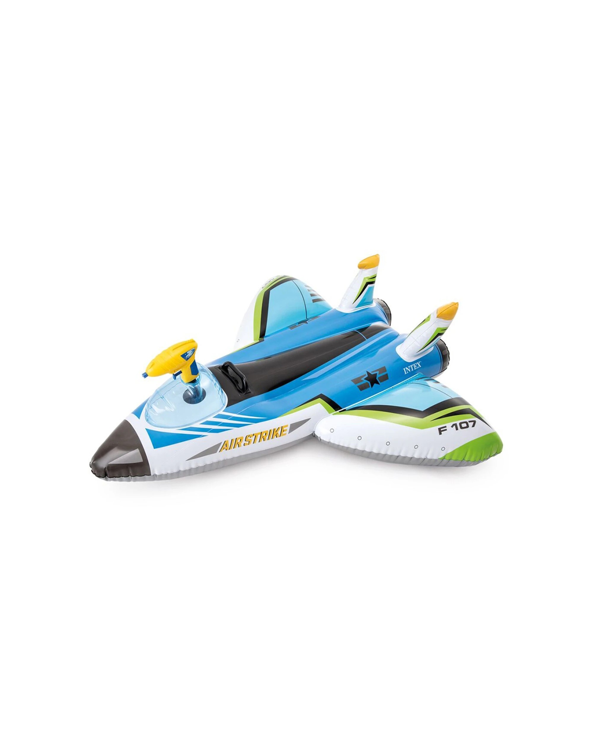 2 Intex 117cm Inflatable Water Gun Plane Ride-on With Handle Pool Beach Toy Assorted - Multi, 2 of 7