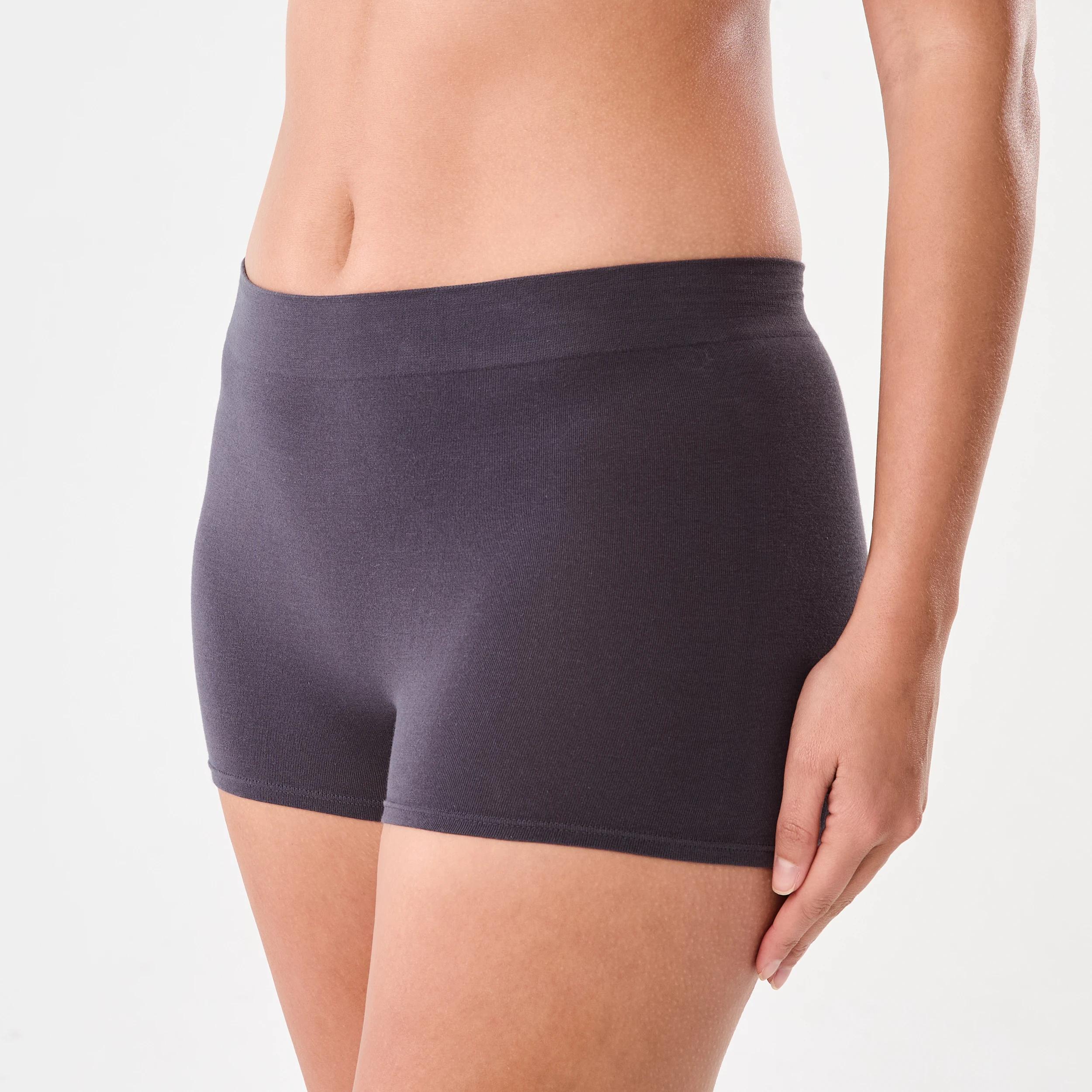 6 3 Pack Seamfree Cotton Boyleg Briefs WASHED SLATE, SEAGRASS BLUE, BRIGHT TURQUOISE, 6 of 8