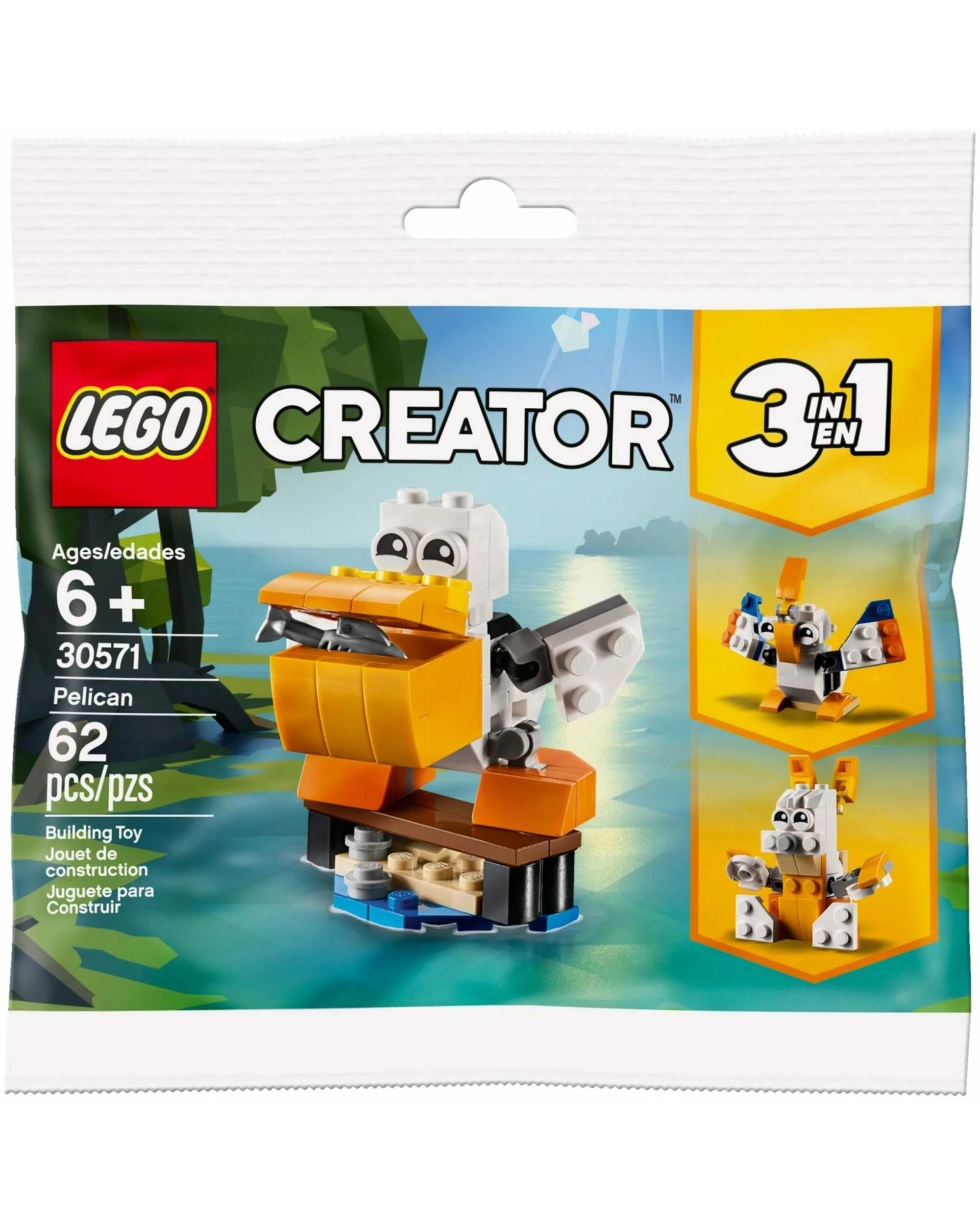 4 LEGO 30571 Pelican 3-in-1 Creator Polybag, 4 of 5
