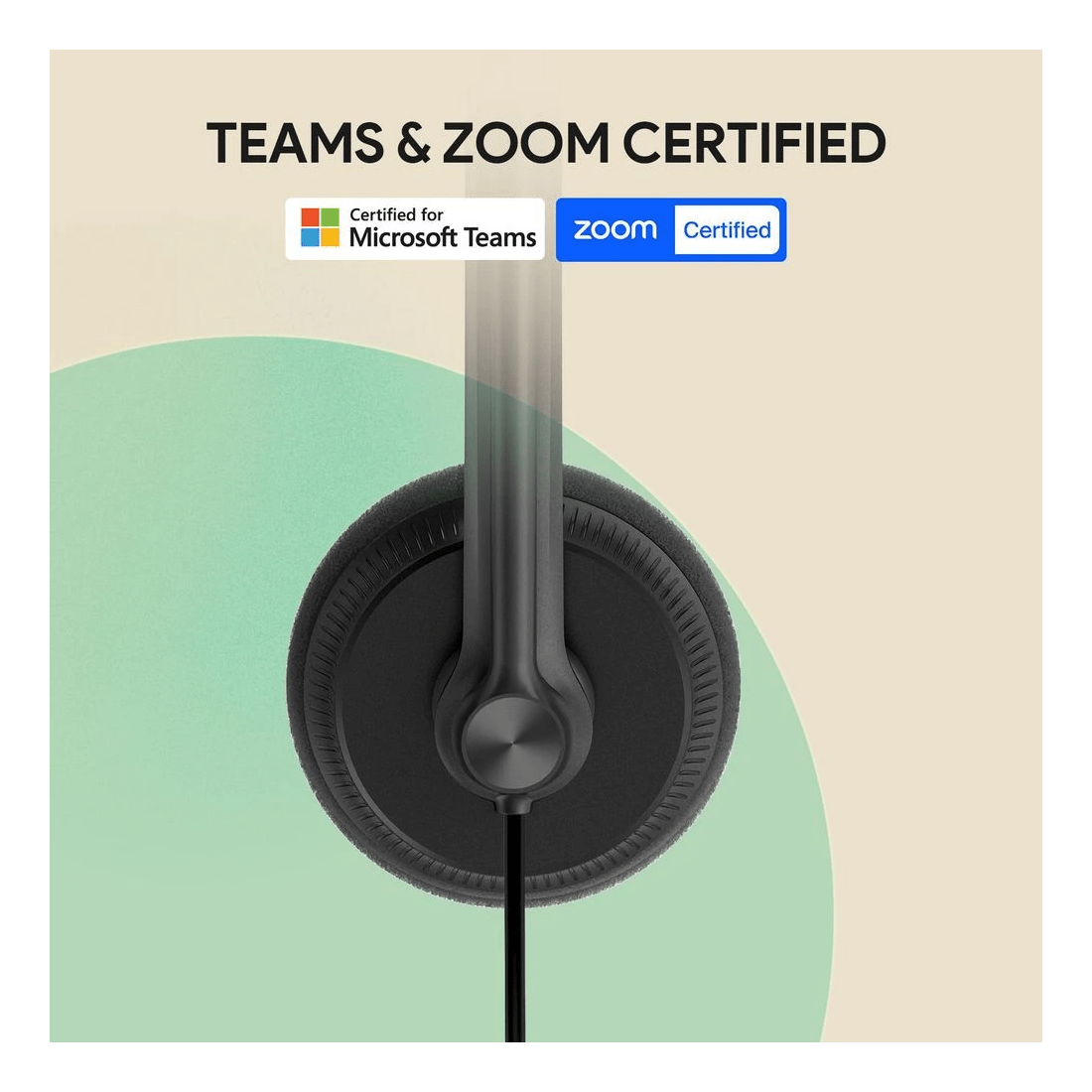 4 Yealink UH34 Mono Corded On-Ear Headset Black, 4 of 6