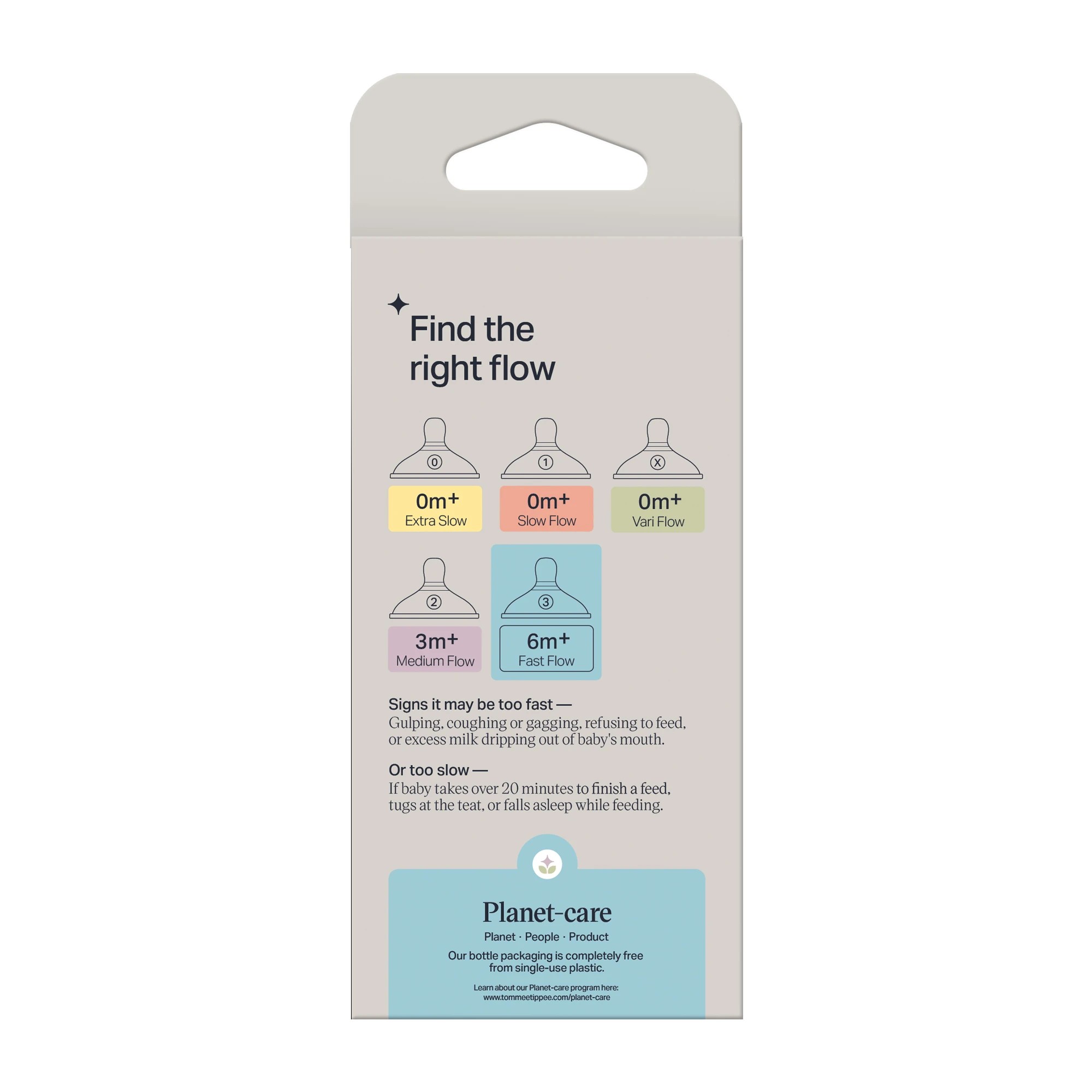 2 2 Pack Tommee Tippee Fast Flow Teats, 2 of 8