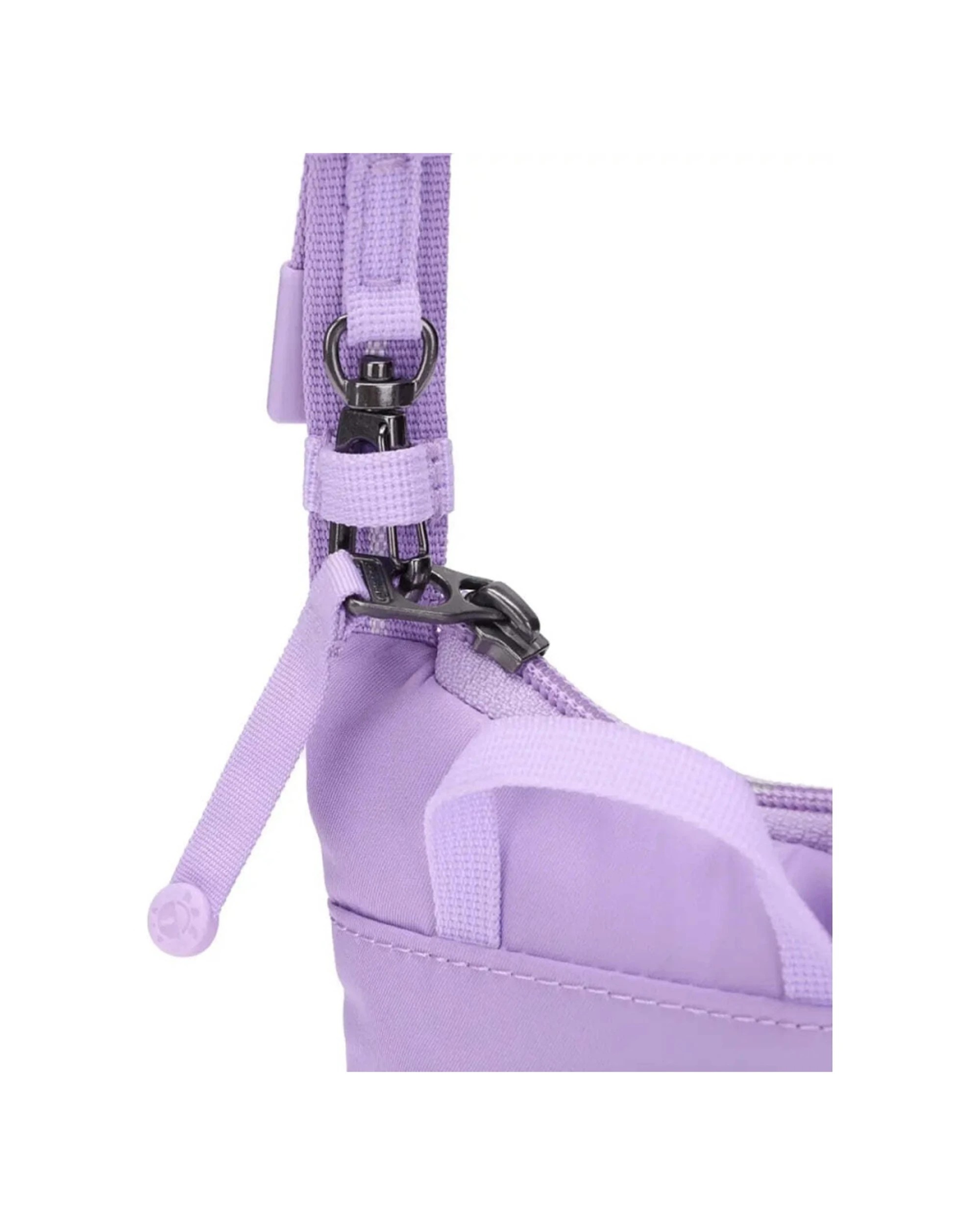 6 Pacsafe Go Anti-Theft RFID Blocking Tech Secure Crossbody Bag Zip Clip Lavendar - Purple, 6 of 7