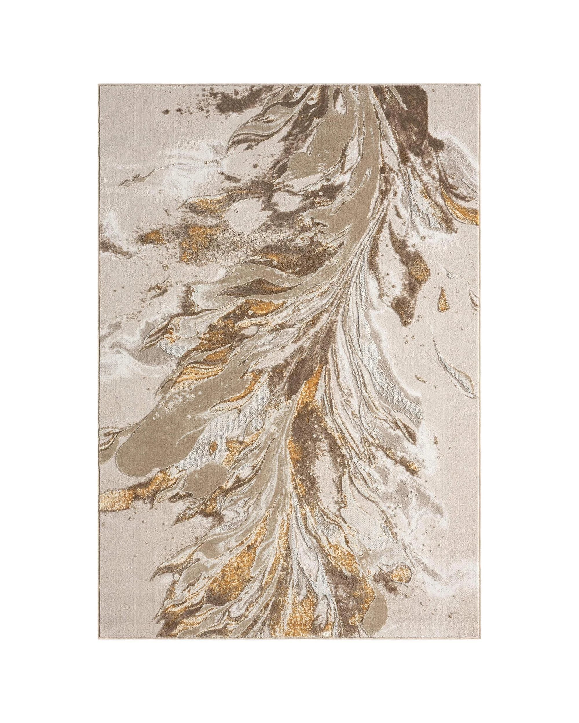 1 La Grace Home Weston Premium Rug - 200x290cm - Gold, 1 of 10
