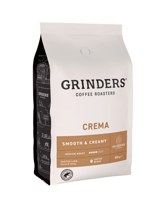 Grinders Crema Coffee Beans 500g