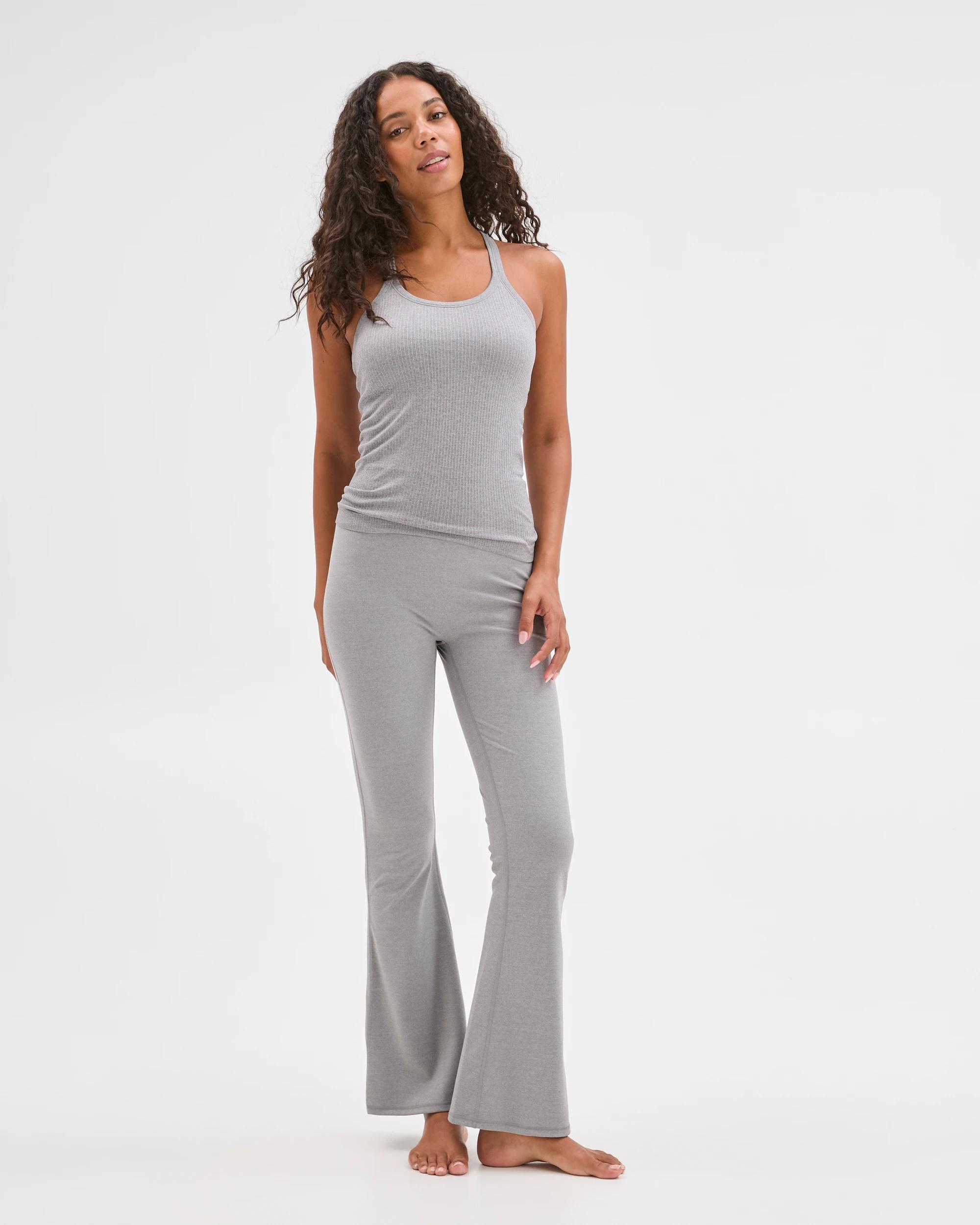 1 Target Active Studio Soft Yoga Flare Pants SILVER MARLE, 1 of 5