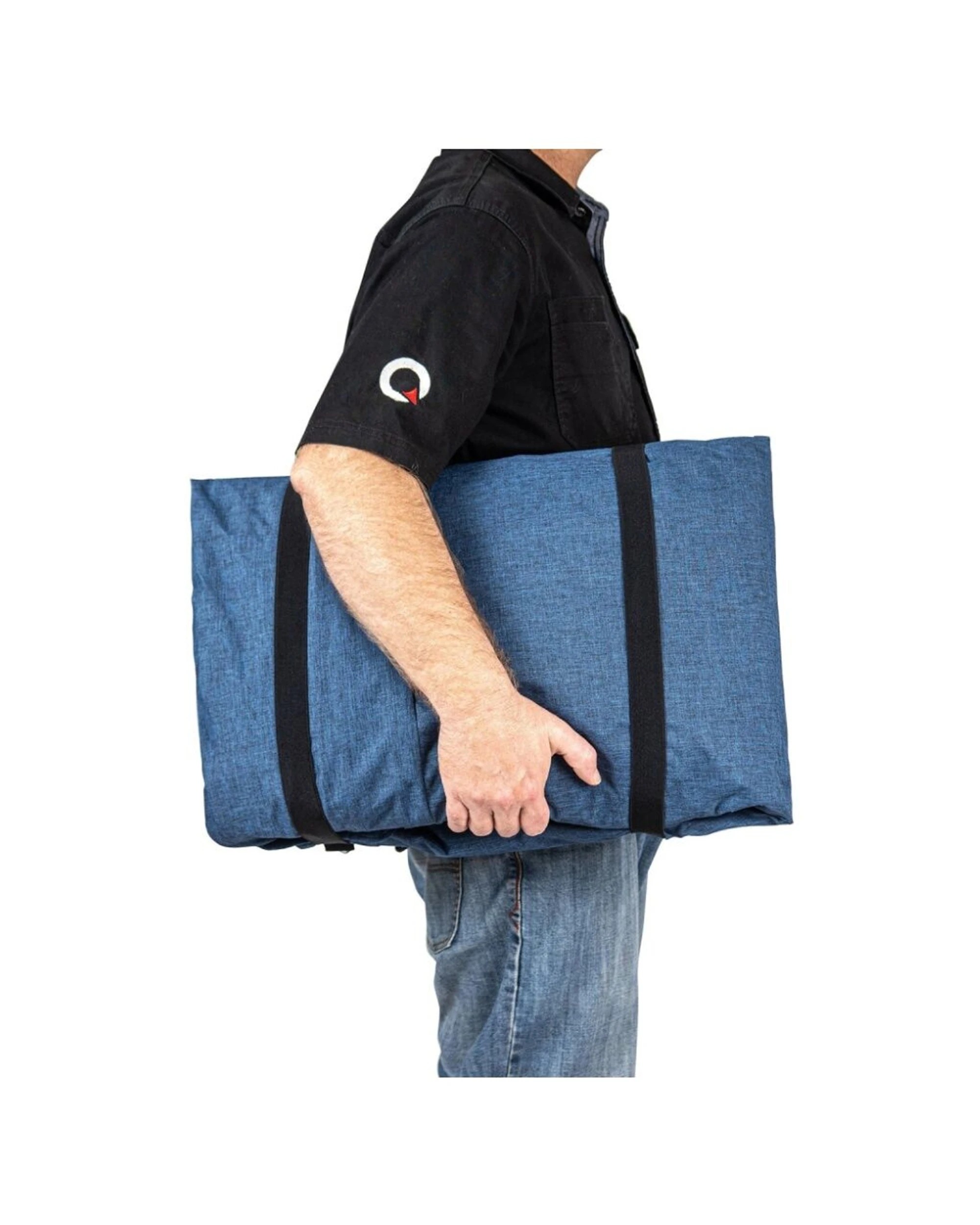 4 Quest Outdoors Air Sofa 4 Seater Inflatable With Carry Bag For Camping - Blue, 4 of 5