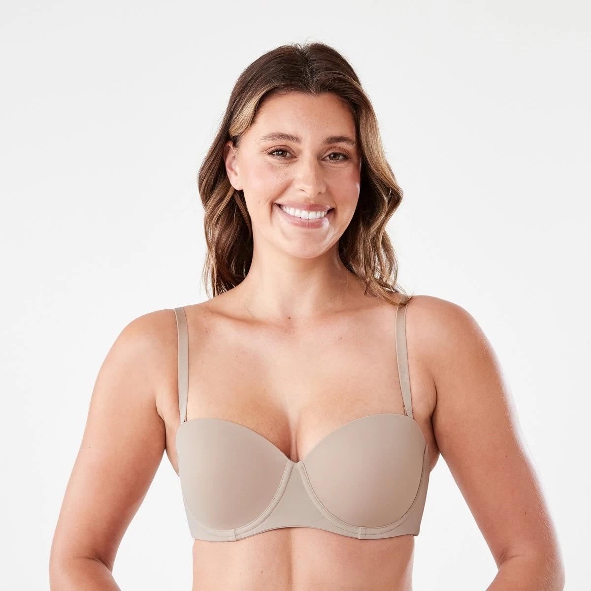 2 Strapless Push-Up Bra BEIGE, 2 of 9