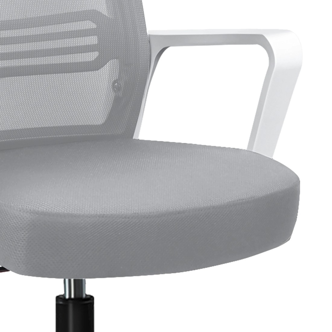 8 Alfordson Mesh Office Chair Executive Computer Gaming Racing Study Work Seat - White Grey, 8 of 9