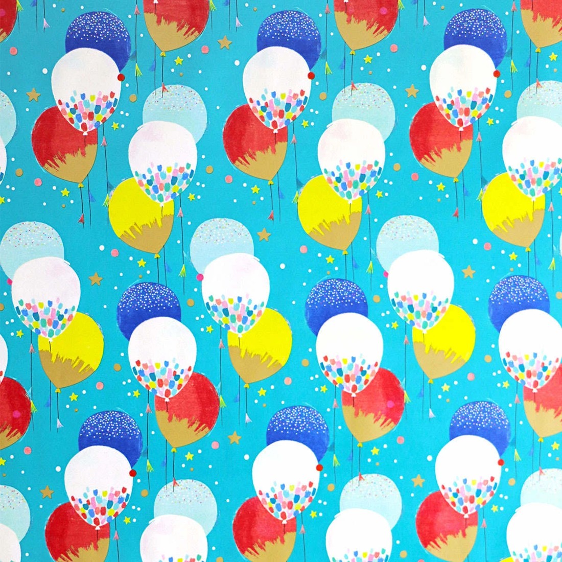 3 Hallmark Gift Wrapping Paper Roll - Balloons, 3 of 3