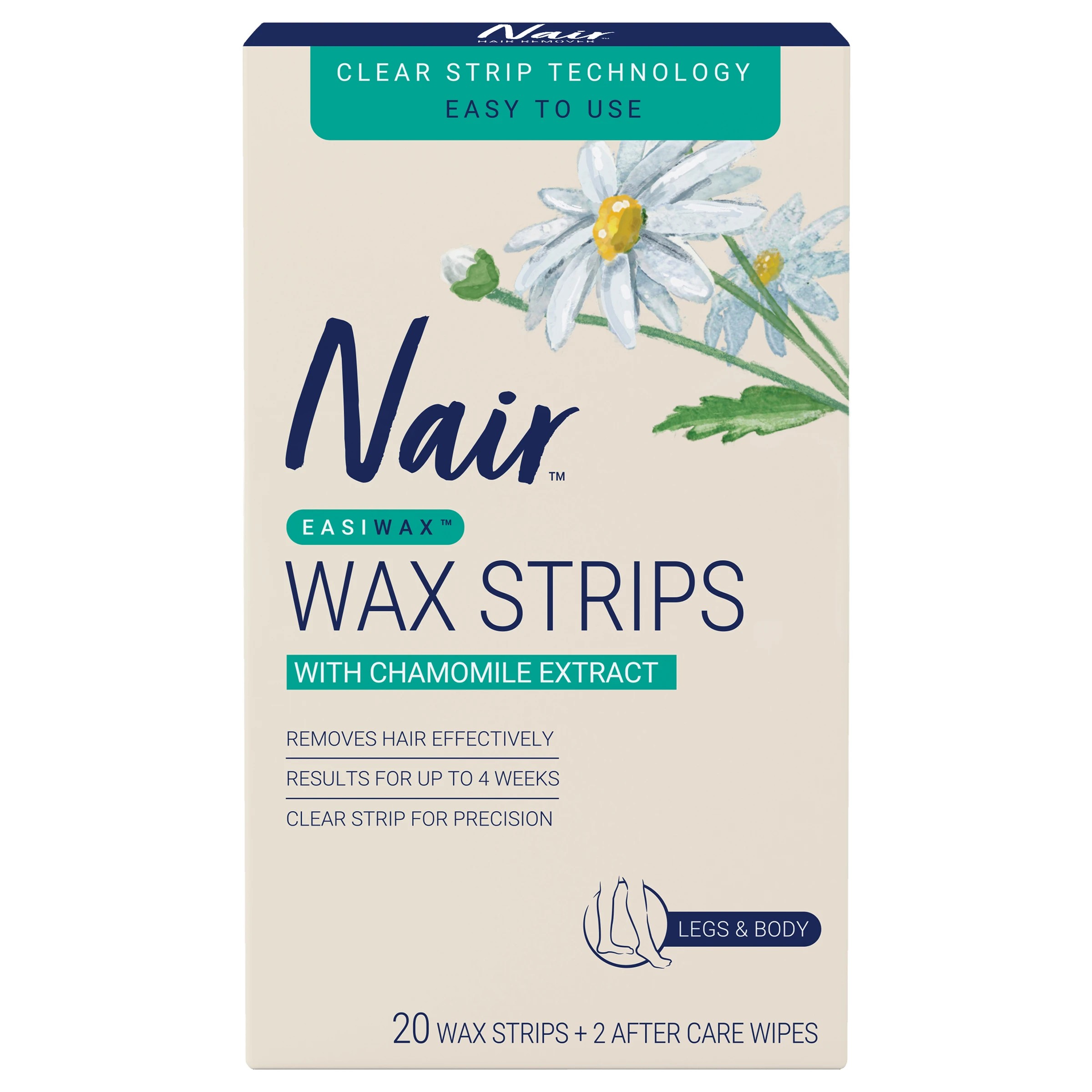 1 20 Pack Nair Easiwax Large Wax Strips, 1 of 10