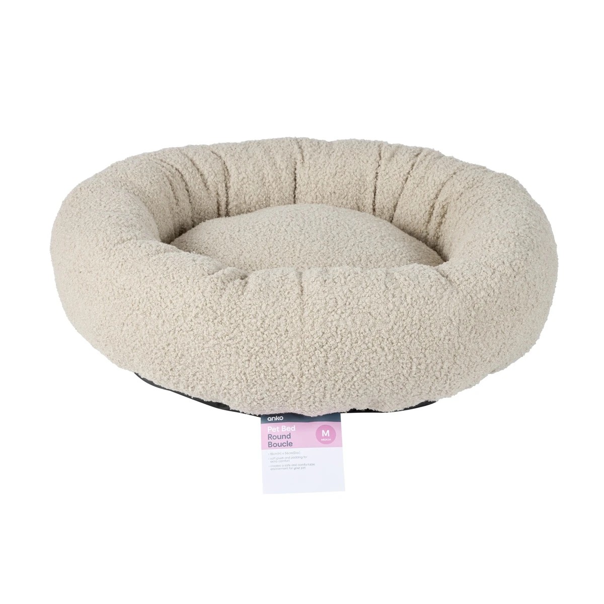 7 Pet Bed Round Boucle - Medium, 7 of 7