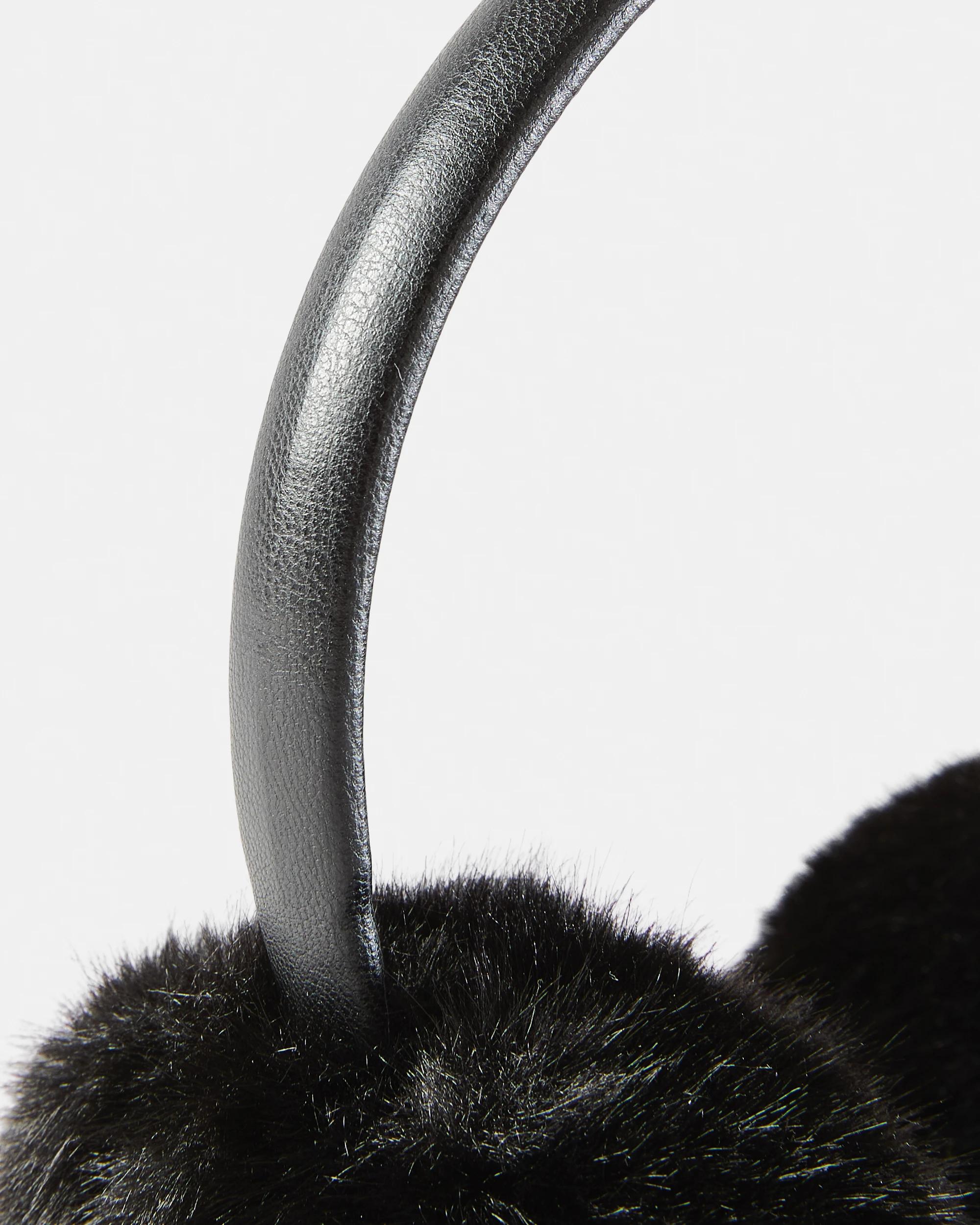 3 Faux Fur Ear Muffs Black, 3 of 3