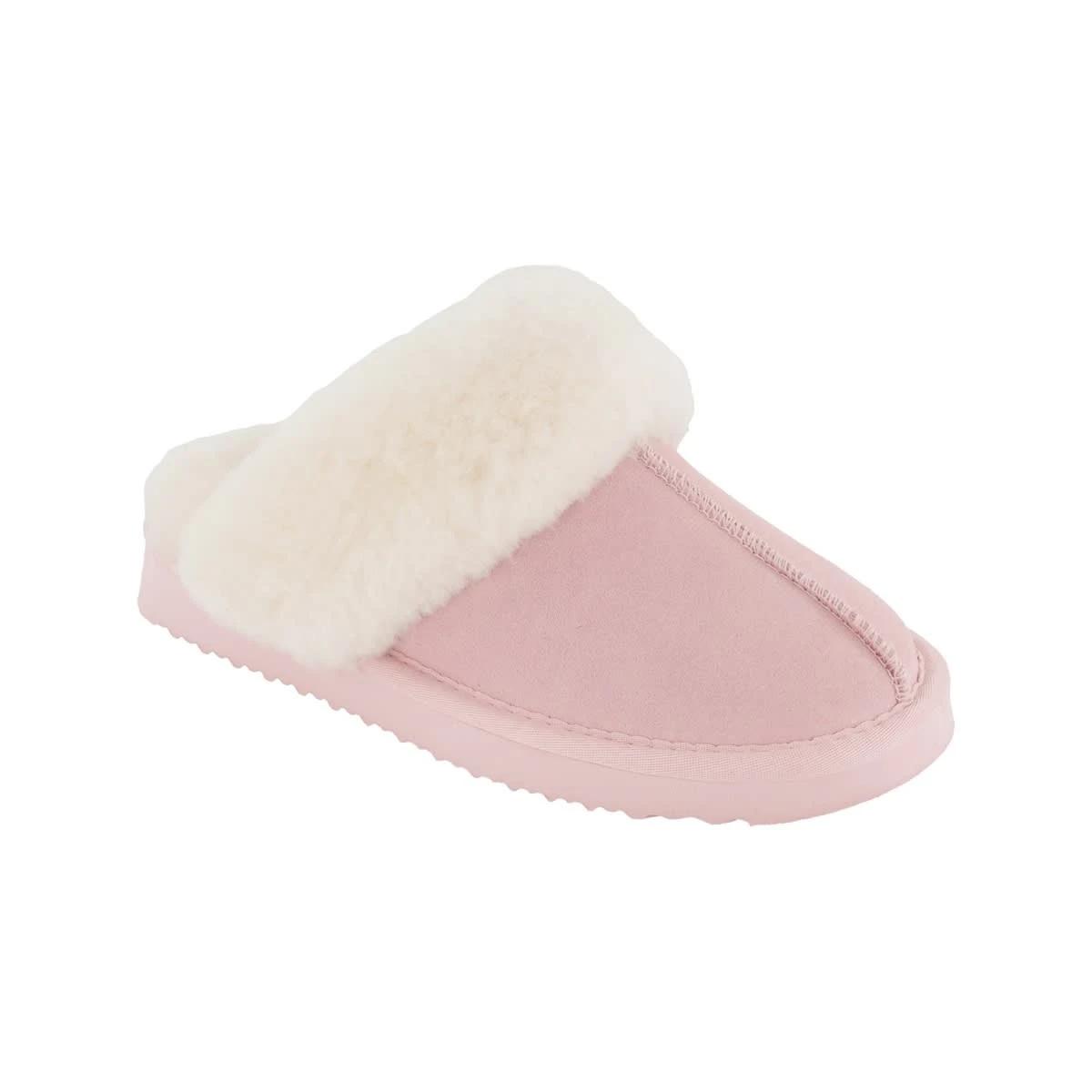 1 Elevated Sheepskin Scuffs Silvr Pink, 1 of 3