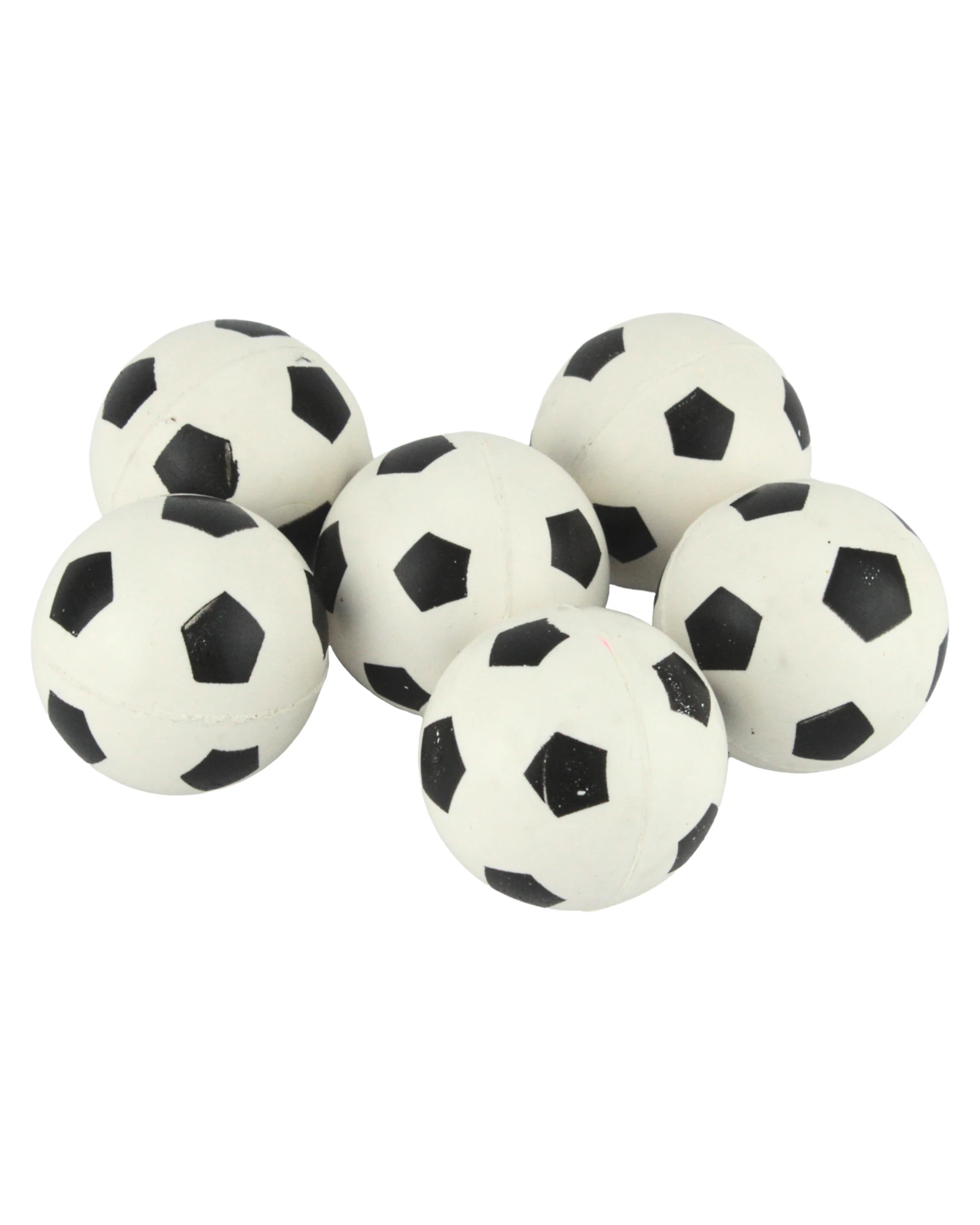 1 Partyrama Soccer High Bounce Balls 4.5cm Pack of 6, 1 of 3