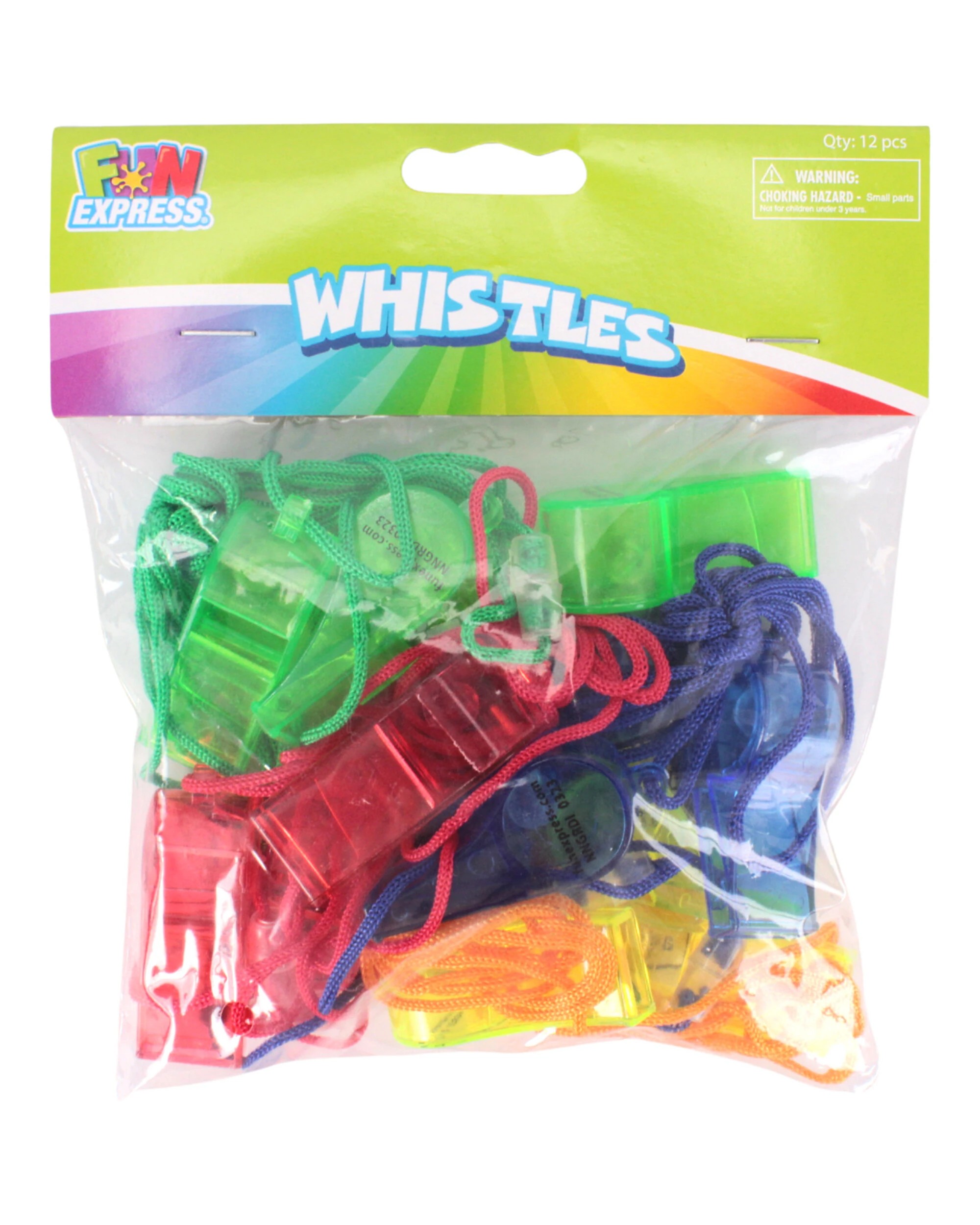 2 Partyrama Coloured Whistles Pack of 12 - Assorted, 2 of 2
