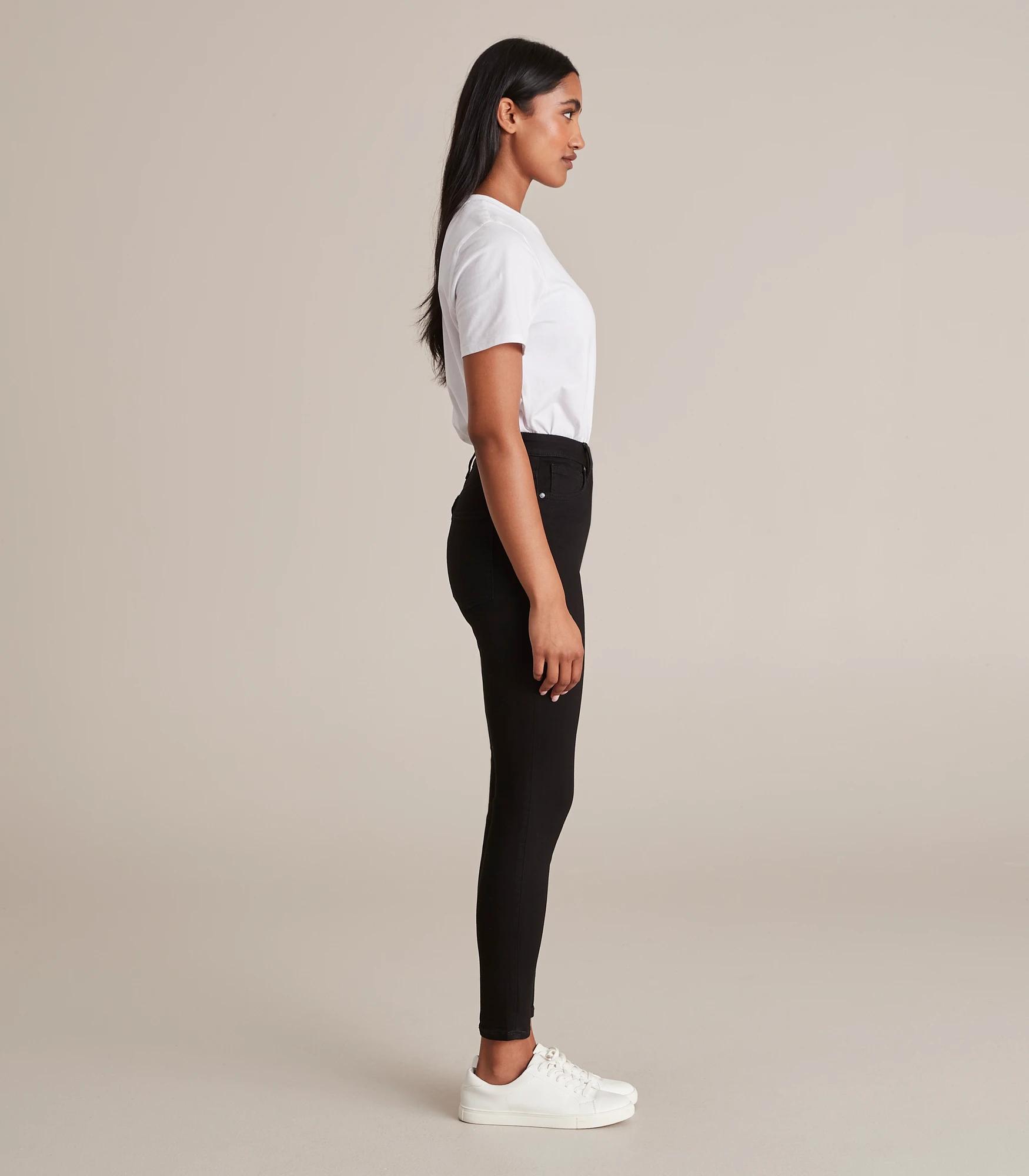 3 Target Sophie Skinny High Rise Ankle Length Denim Jeans BLACK, 3 of 6