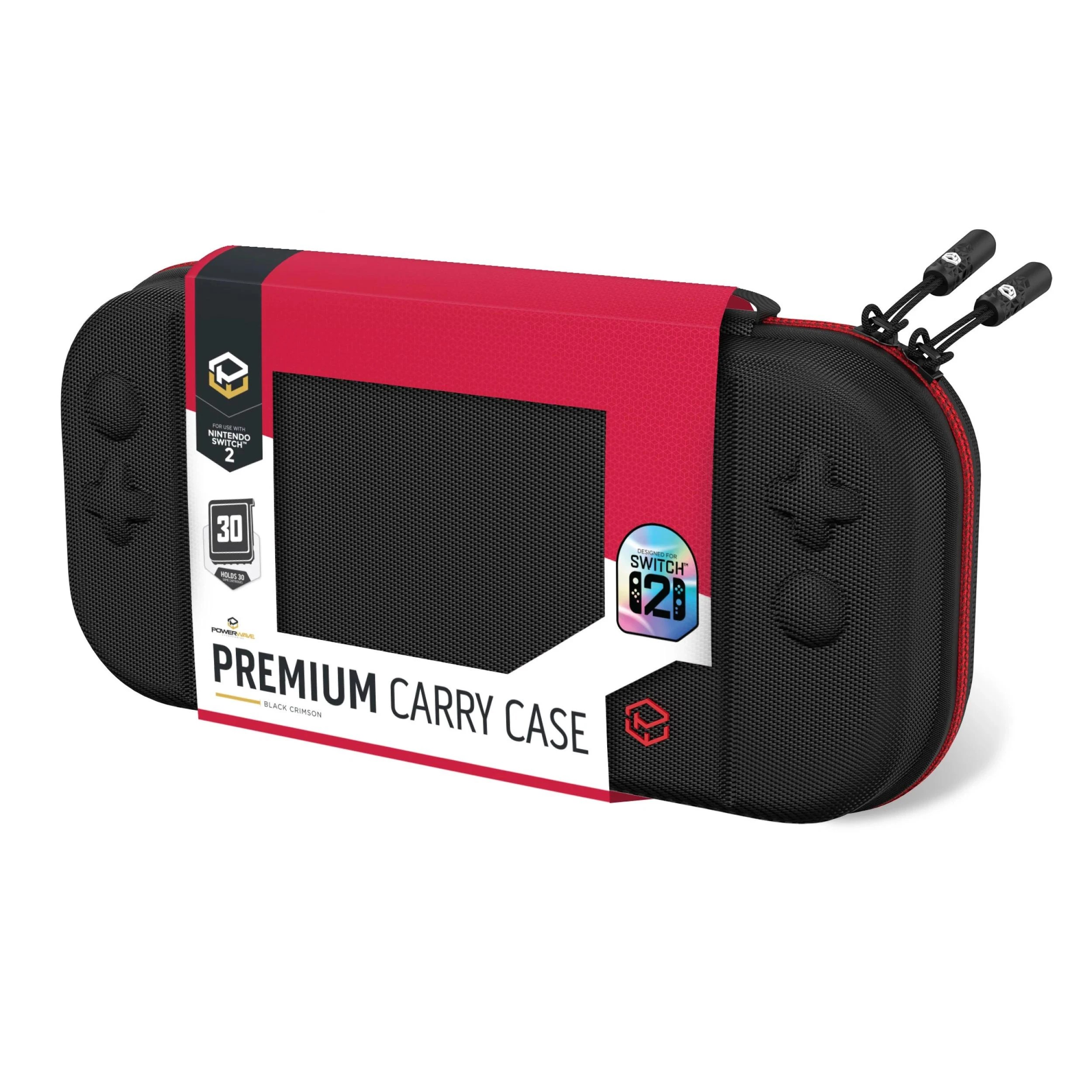 1 Powerwave Premium Carry Case Black Crimson - Nintendo Switch 2 - Multi, 1 of 6