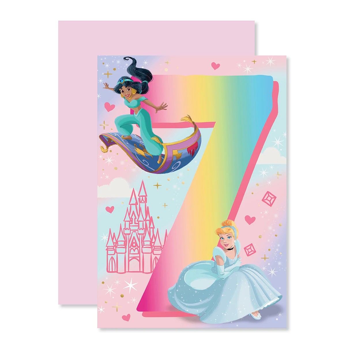 1 Connections from Hallmark 7th Birthday Card - Disney Princess, 1 of 3