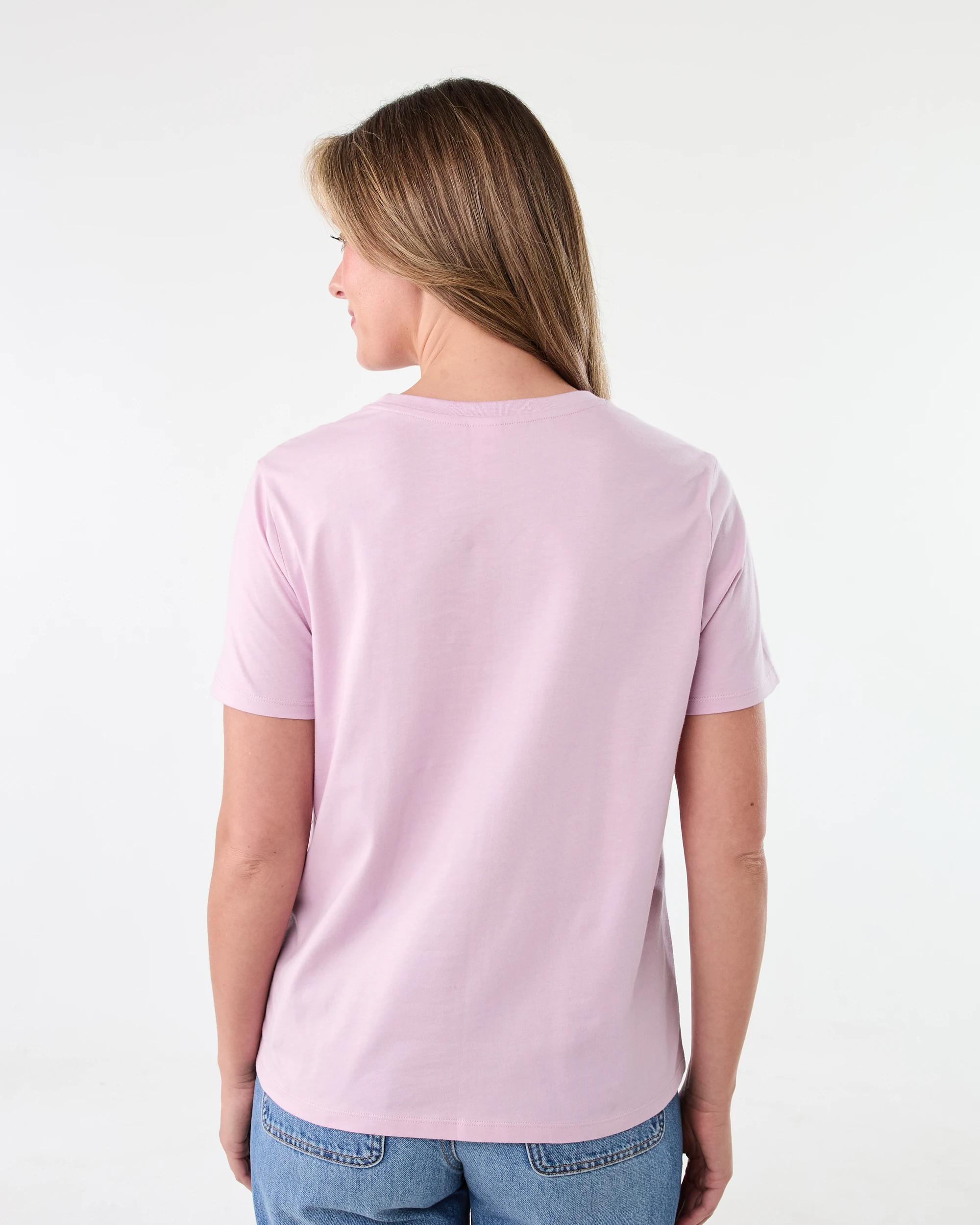3 Short Sleeve Australian Cotton T-shirt Wrm Lilac, 3 of 6