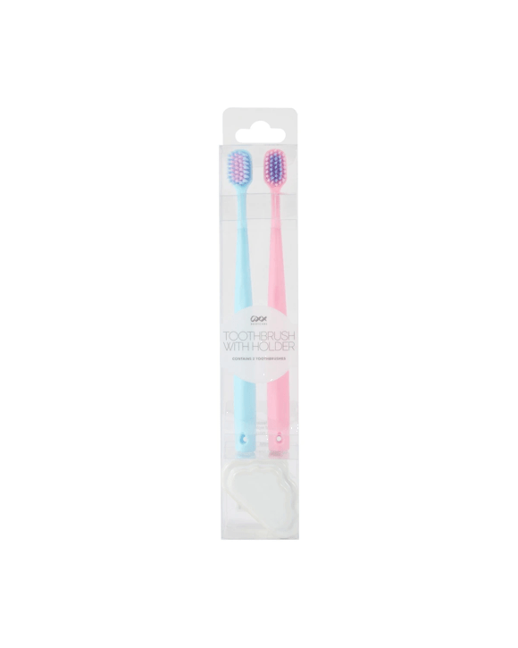 OXX Bodycare 2 Pack Toothbrush with Holder