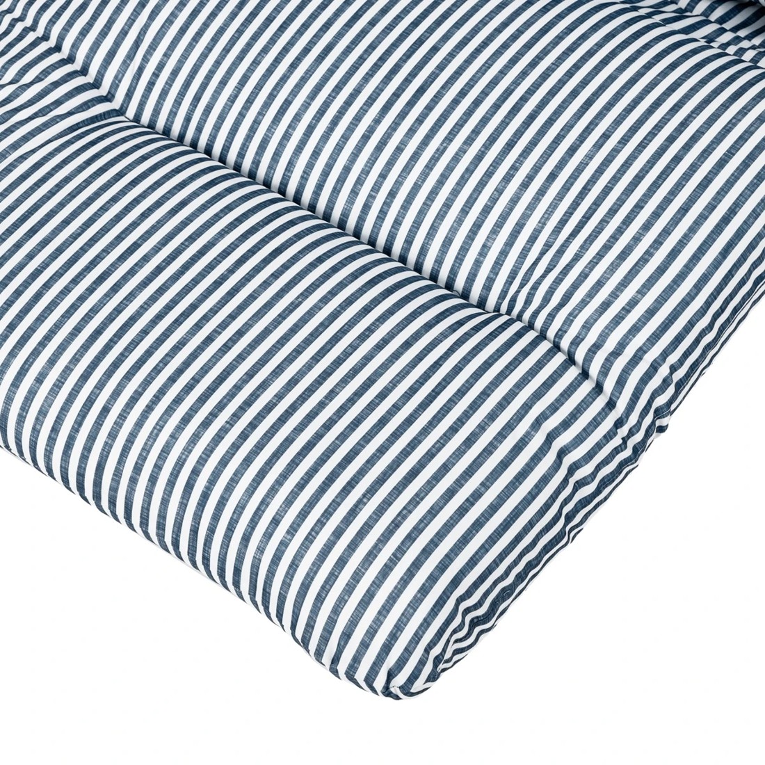 6 Outdoor High Back Cushion - Blue Stripe, 6 of 10