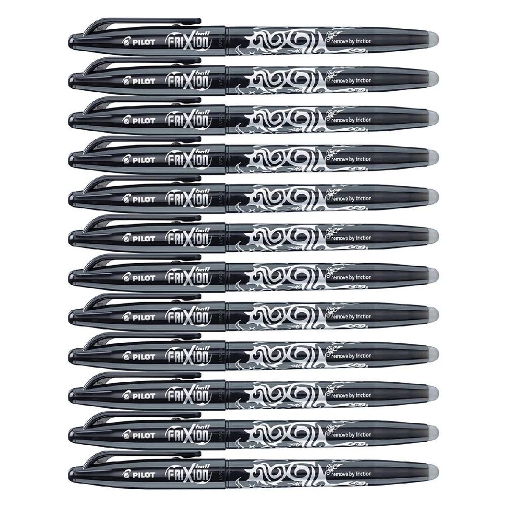 3 PILOT Frixion Ball Erasable Gel Pen 0.7mm Black 12 Pack, 3 of 4