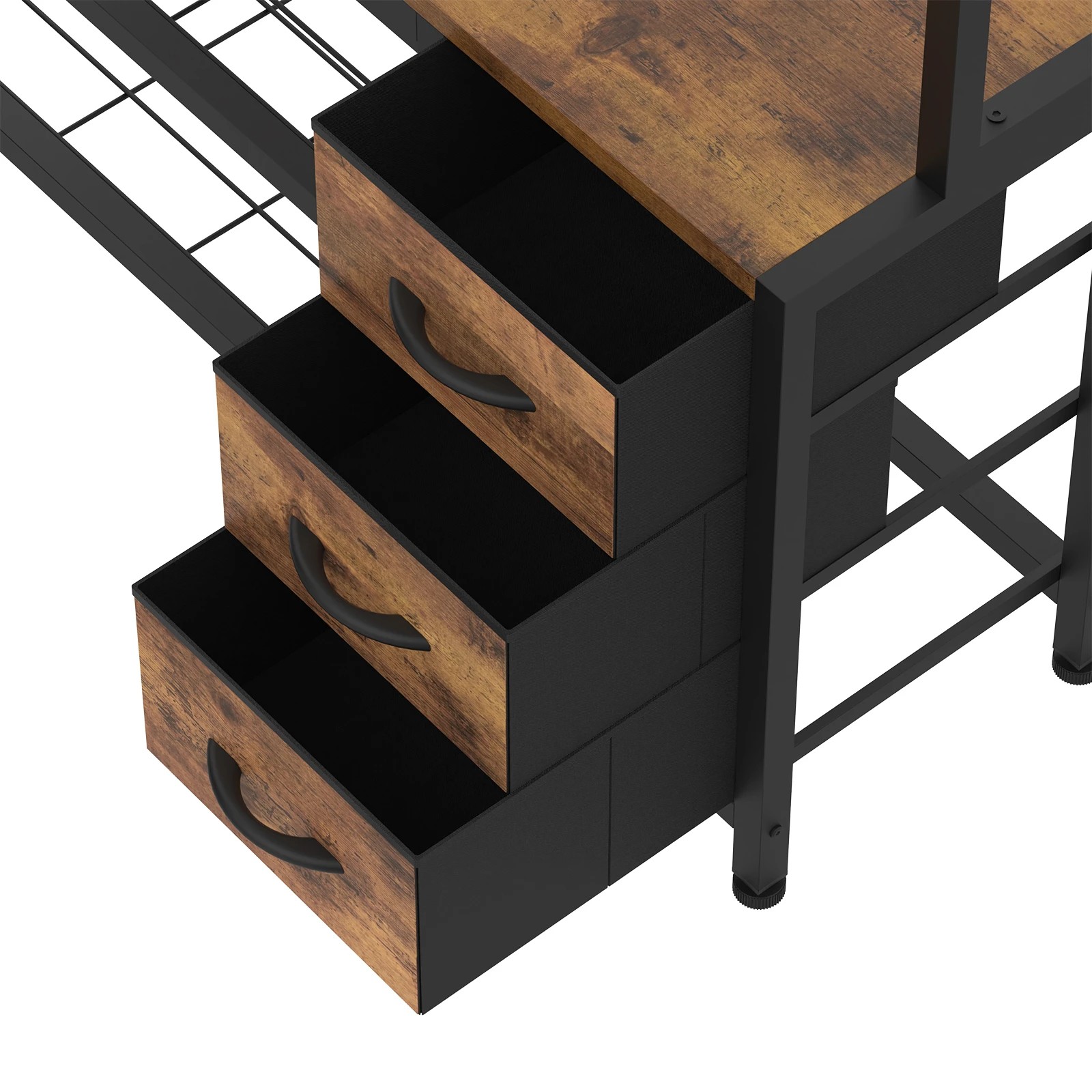 7 Advwin Entryway Coat Rack with Storage Bench 2-Tier Shoe Rack - Brown, 7 of 9