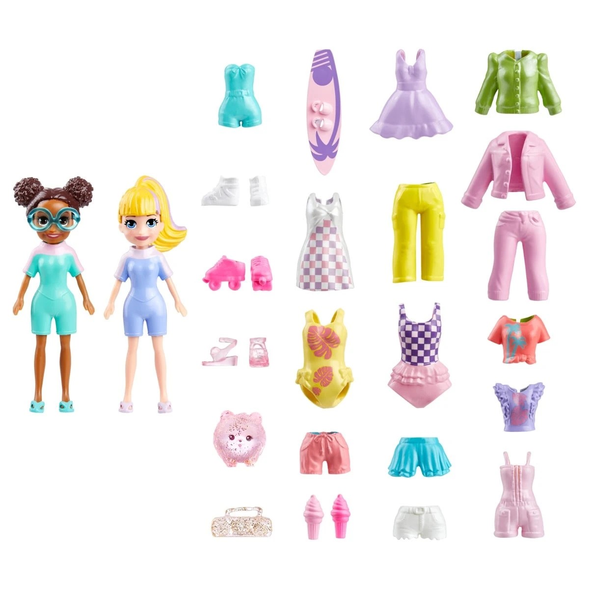 3 Polly Pocket Dolls and Accessories Pack - Assorted, 3 of 8