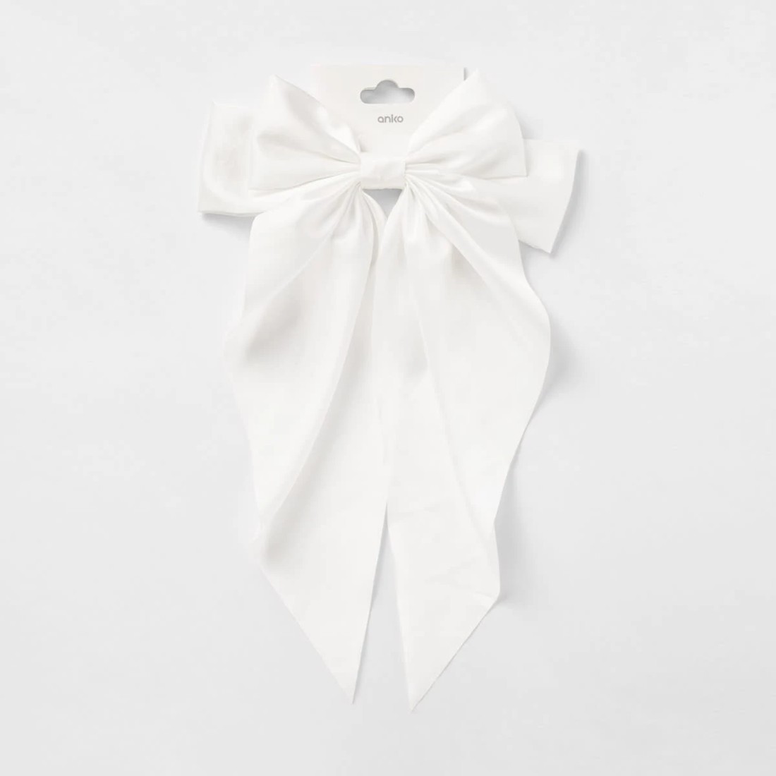 5 White Barrette Large Bow Hair Clip, 5 of 5