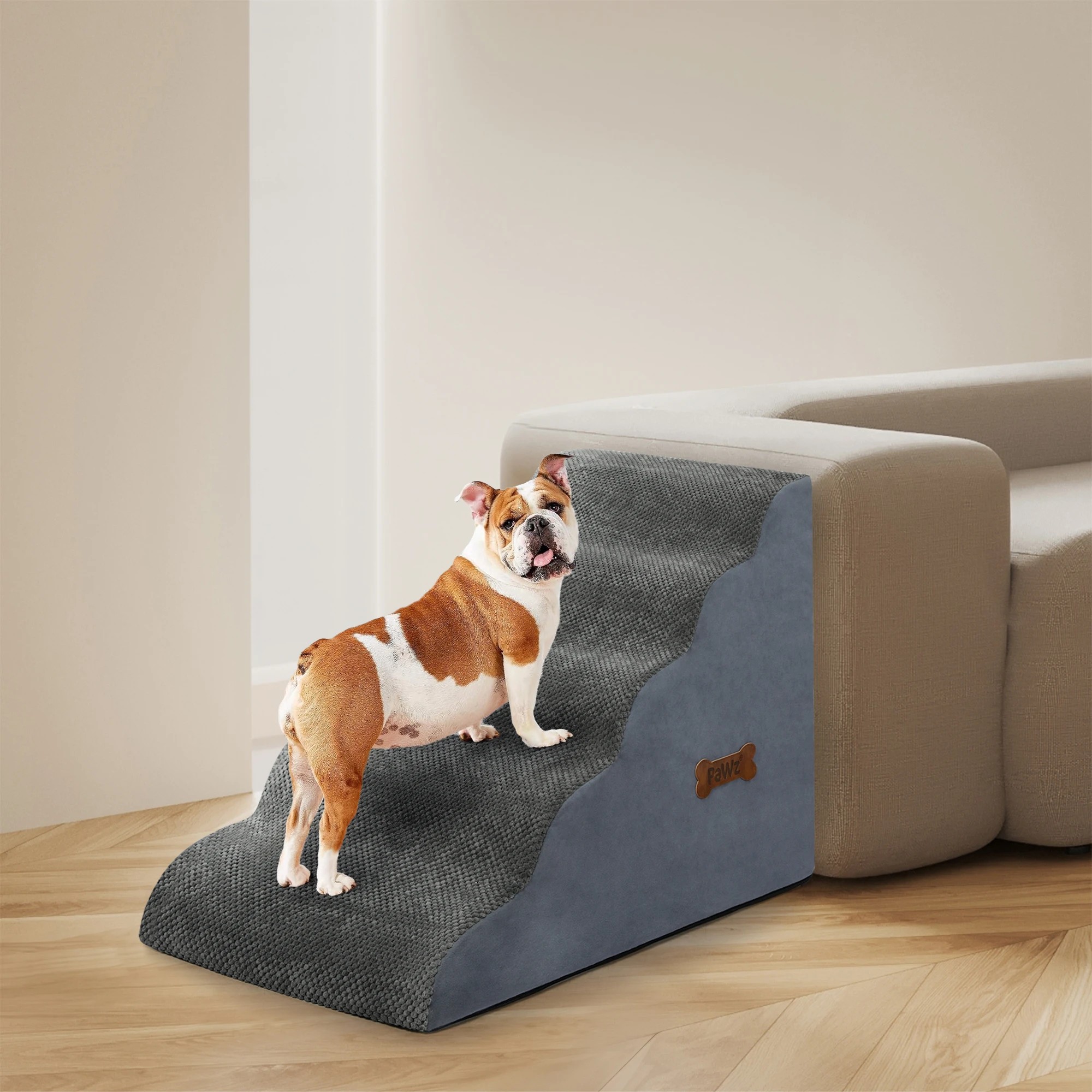 8 Pawz 5 Steps Pet Stairs Dog Ramp High Density Foam Non-Slip Ladder for Bed Sofa, 8 of 8