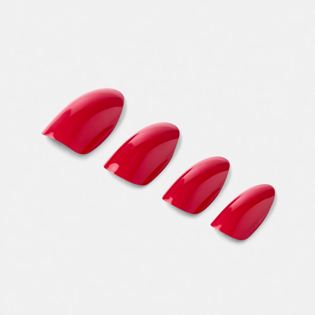 5 OXX Cosmetics 24 Pack Artificial Nails with Adhesive - Stiletto Shape, Red, 5 of 5