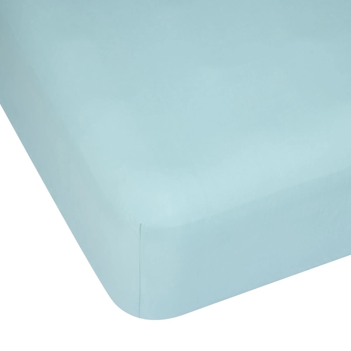 1 180 Thread Count Fitted Sheet - Double Bed, Marine, 1 of 4