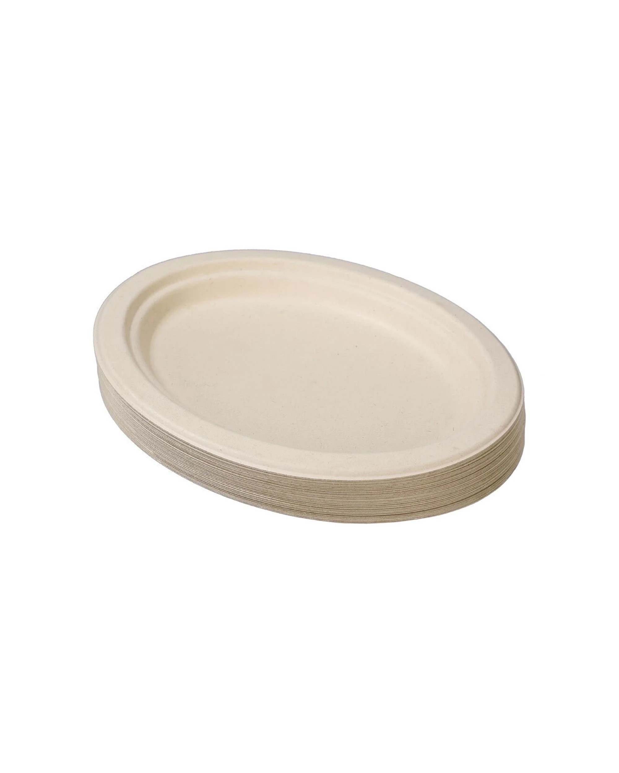 3 30pc Lemon & Lime Eco-friendly/biodegradable Disposable 26cm Oval Plate Natural
 - Natural, 3 of 3