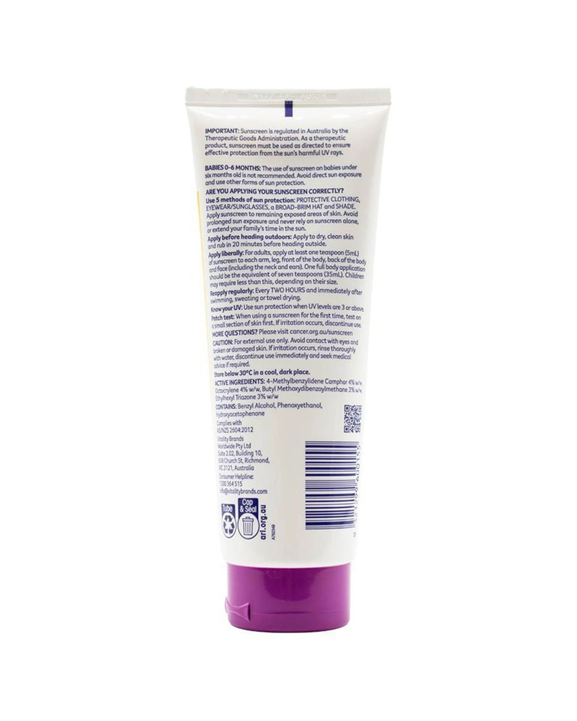 3 Cancer Council 4PK Kids Sunscreen SPF50+ Body Lotion 250ml - Multi, 3 of 3