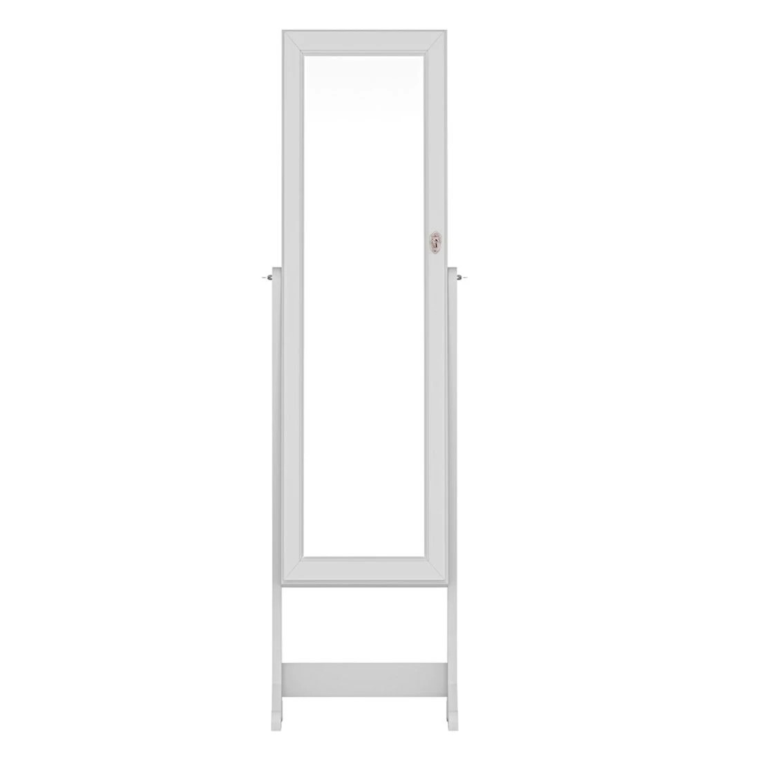 5 Artiss Jewellery Cabinet Mirror Free Standing - White, 5 of 8