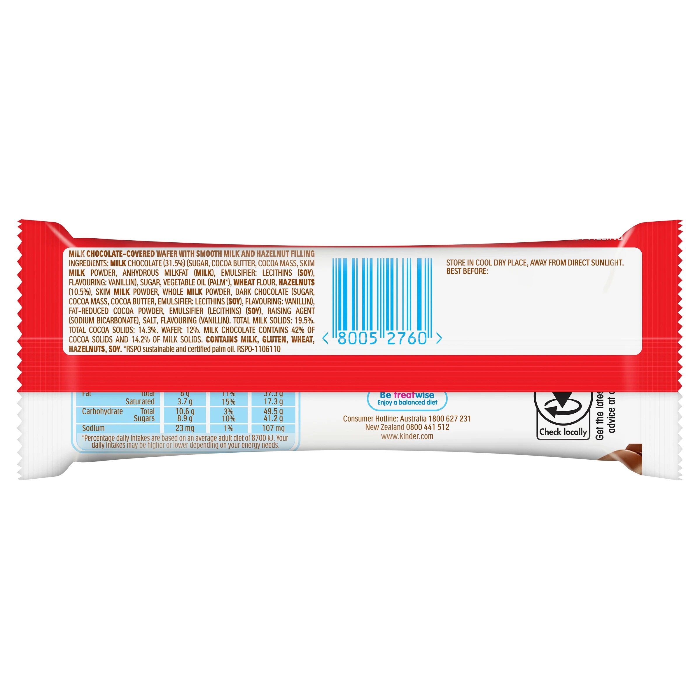 2 2 Pack Kinder Bueno Bar 43g, 2 of 9