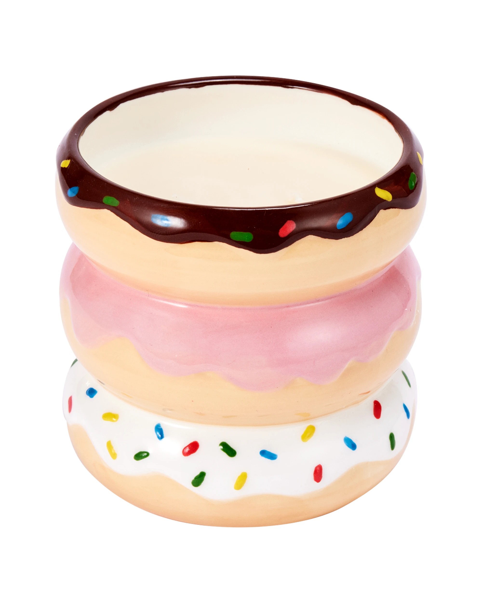 2 Ceramic Donut Stack Candle, 2 of 6