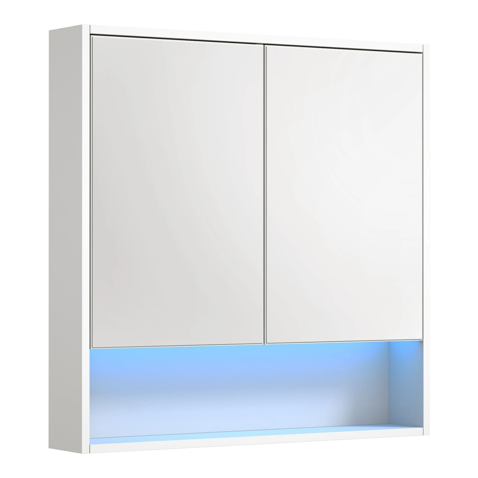 5 Welba Bathroom Mirror Cabinet Storage 750x750mm - White, 5 of 7