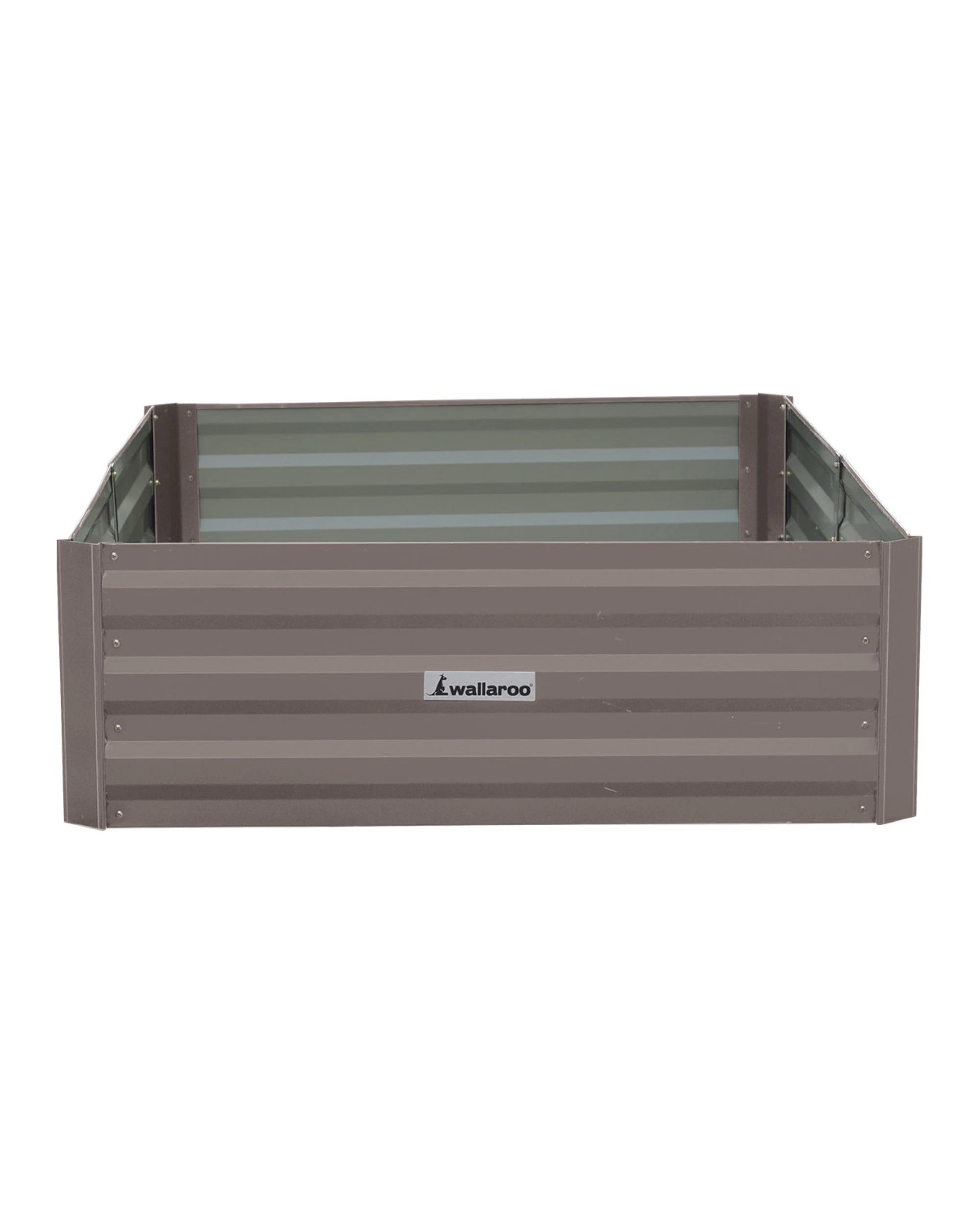 4 Wallaroo Galvanized Steel Raised Garden Bed 150 x 90 x 30cm Plants Vegetables Herbs Flowers - Grey, 4 of 5