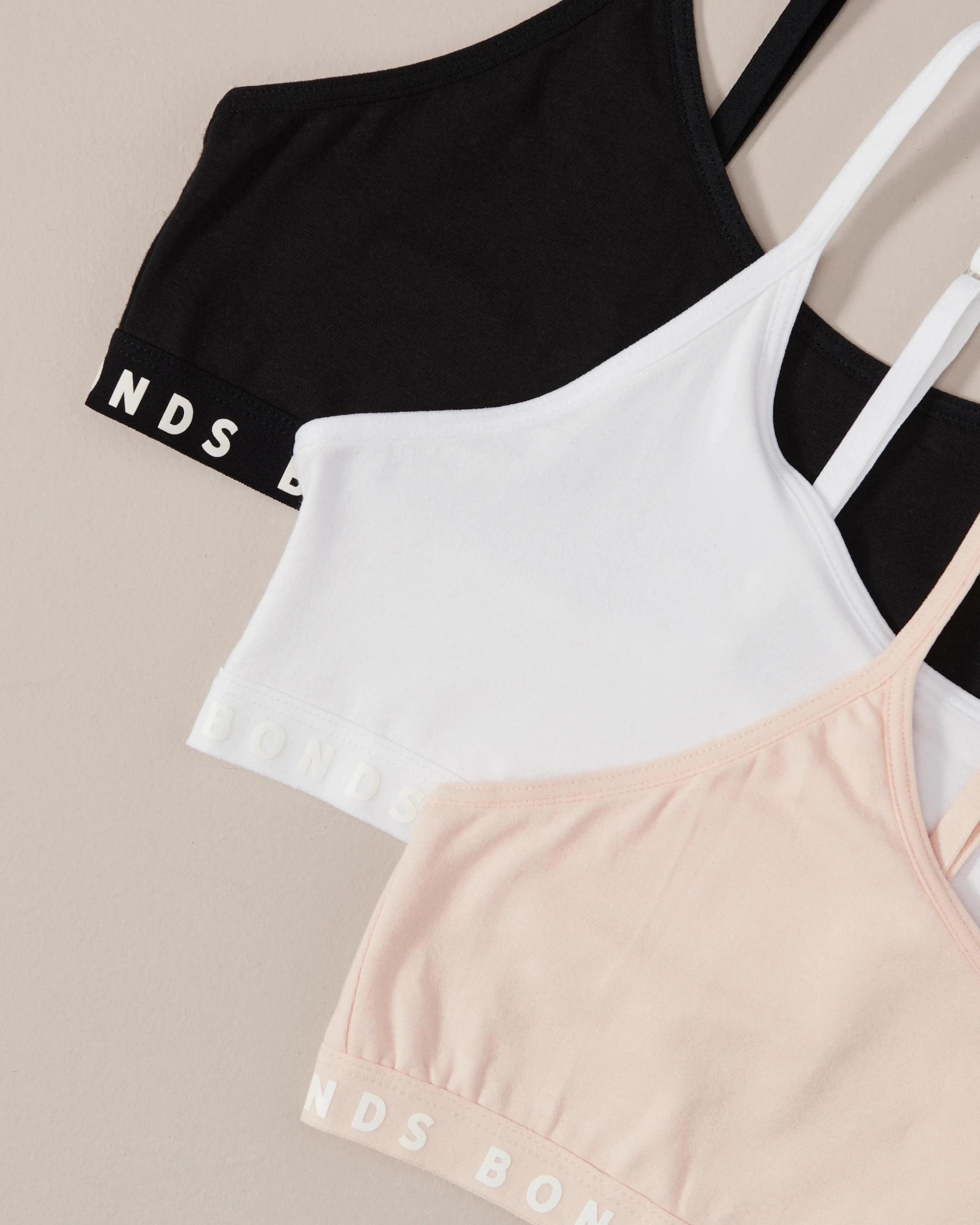 1 3 Pack Bonds Pullover Crop WHITE/TEA PARTY/BLACK, 1 of 8