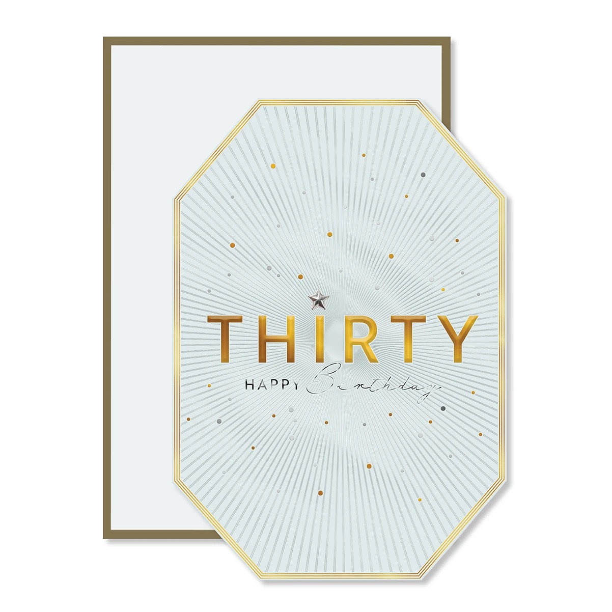 1 Hallmark 30th Birthday Card - Golden, 1 of 3